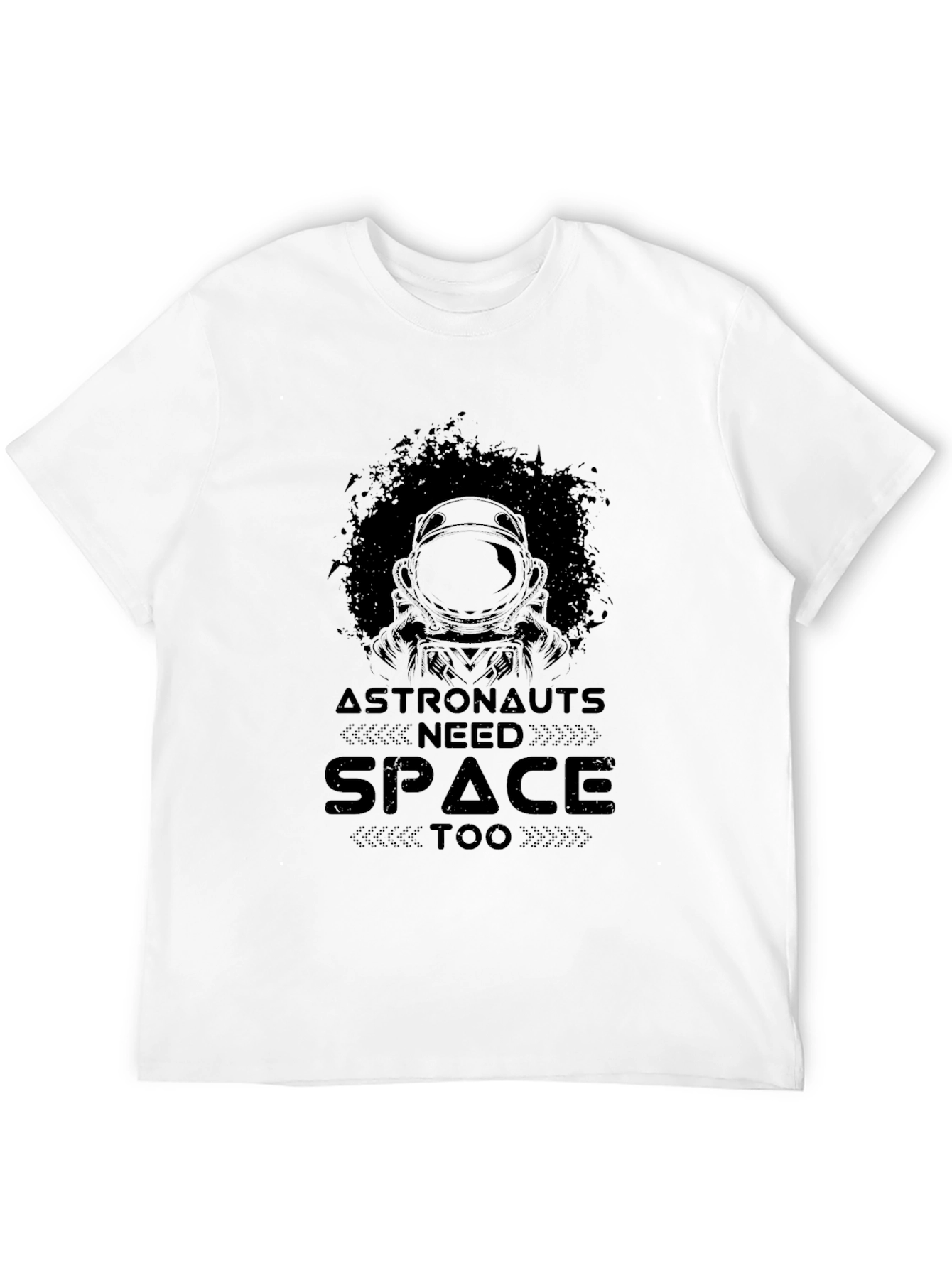 Black Astronauts Need Space Too Black T-Shirt view 12