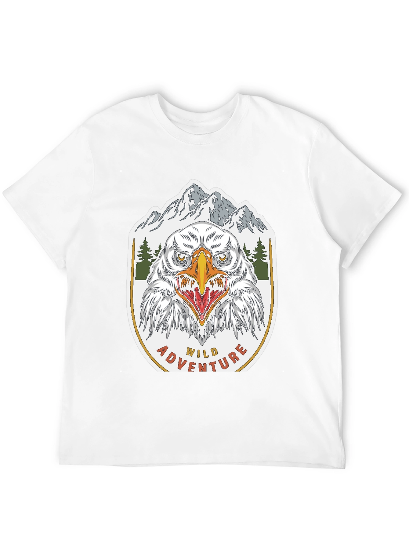 Black Wild Adventure Eagle Graphic T-Shirt view 12