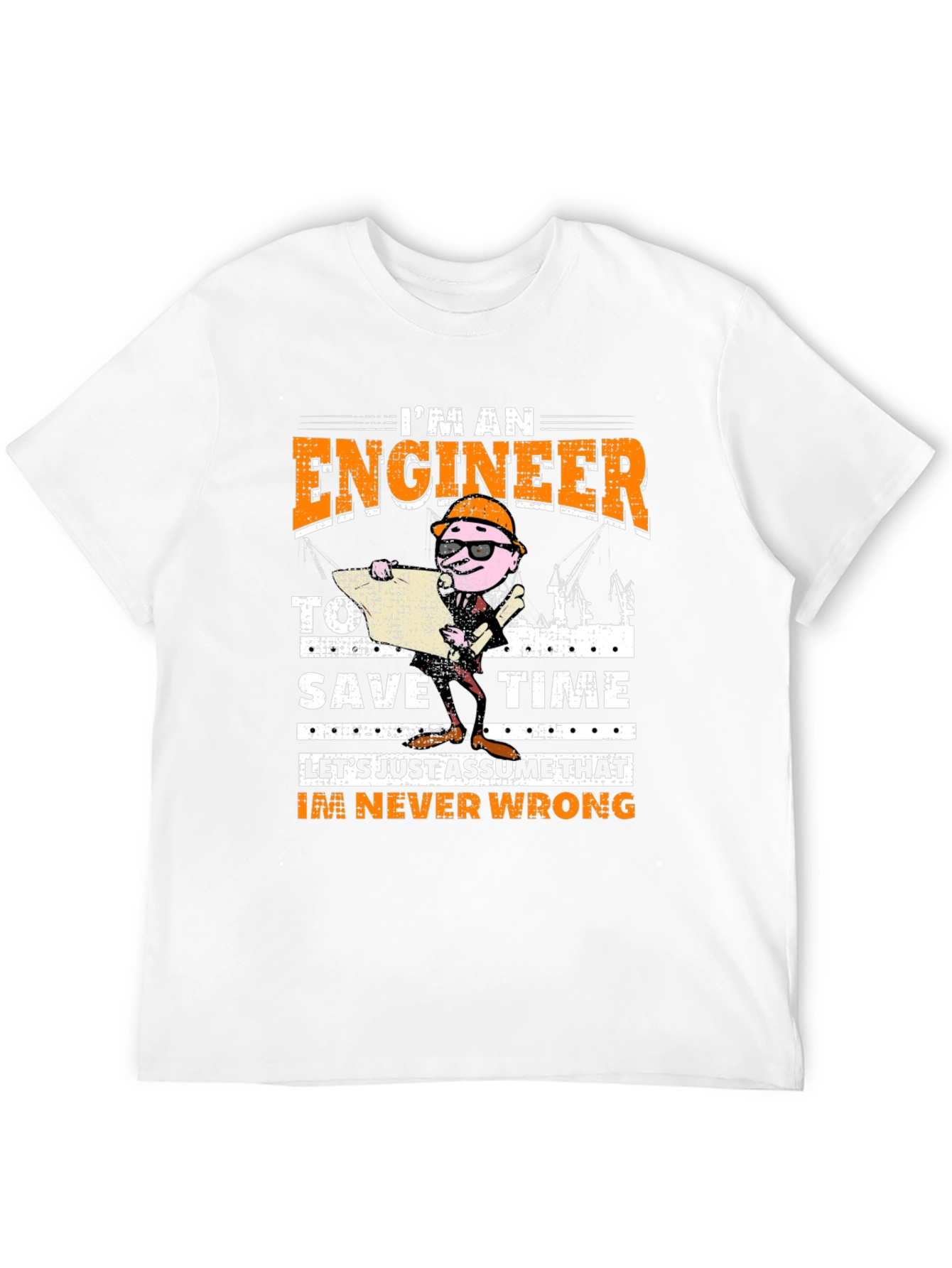 Black Engineer Never Wrong Graphic T-Shirt view 12