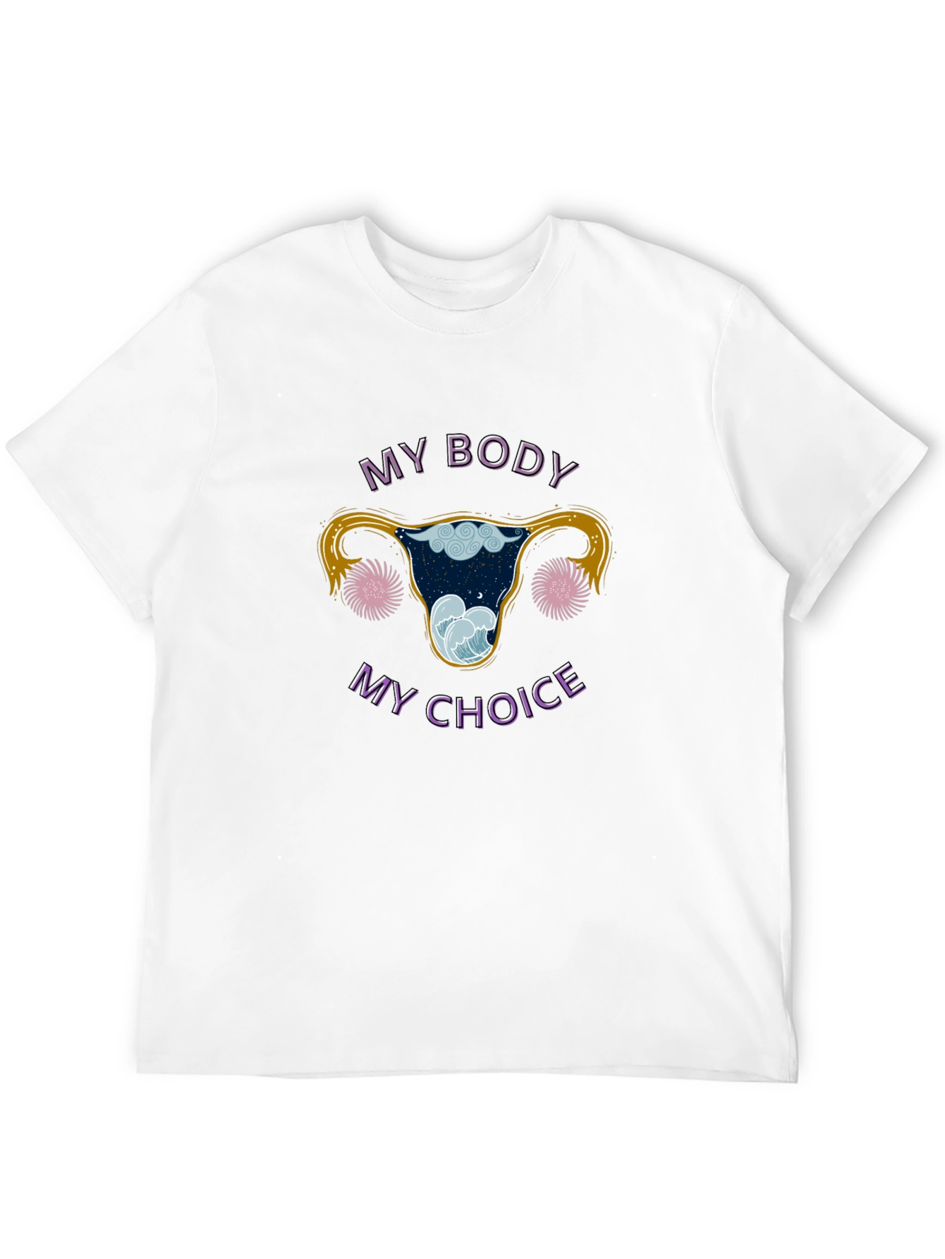 Black My Body, My Choice Uterus Graphic Tee view 12
