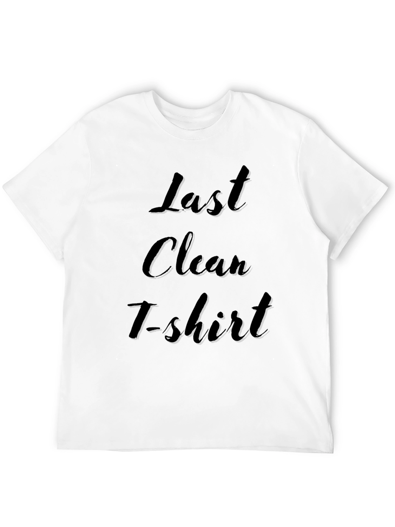 Black Last Clean T-Shirt - Funny Novelty Tee view 12