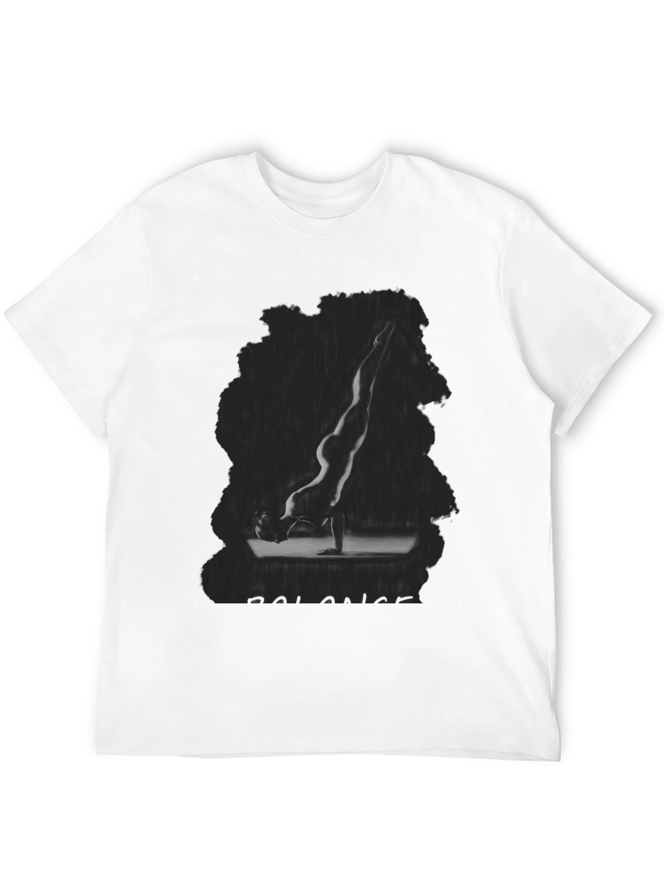 Black Balance Yoga Pose Graphic Tee - Unisex view 12