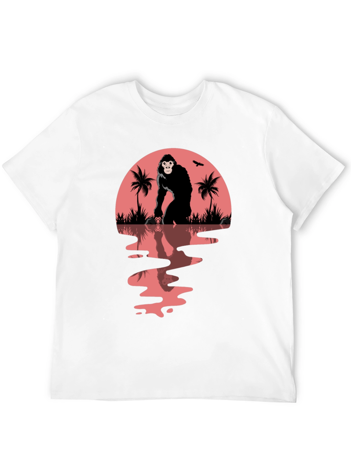 Black Gorilla Sunset Graphic Tee view 12