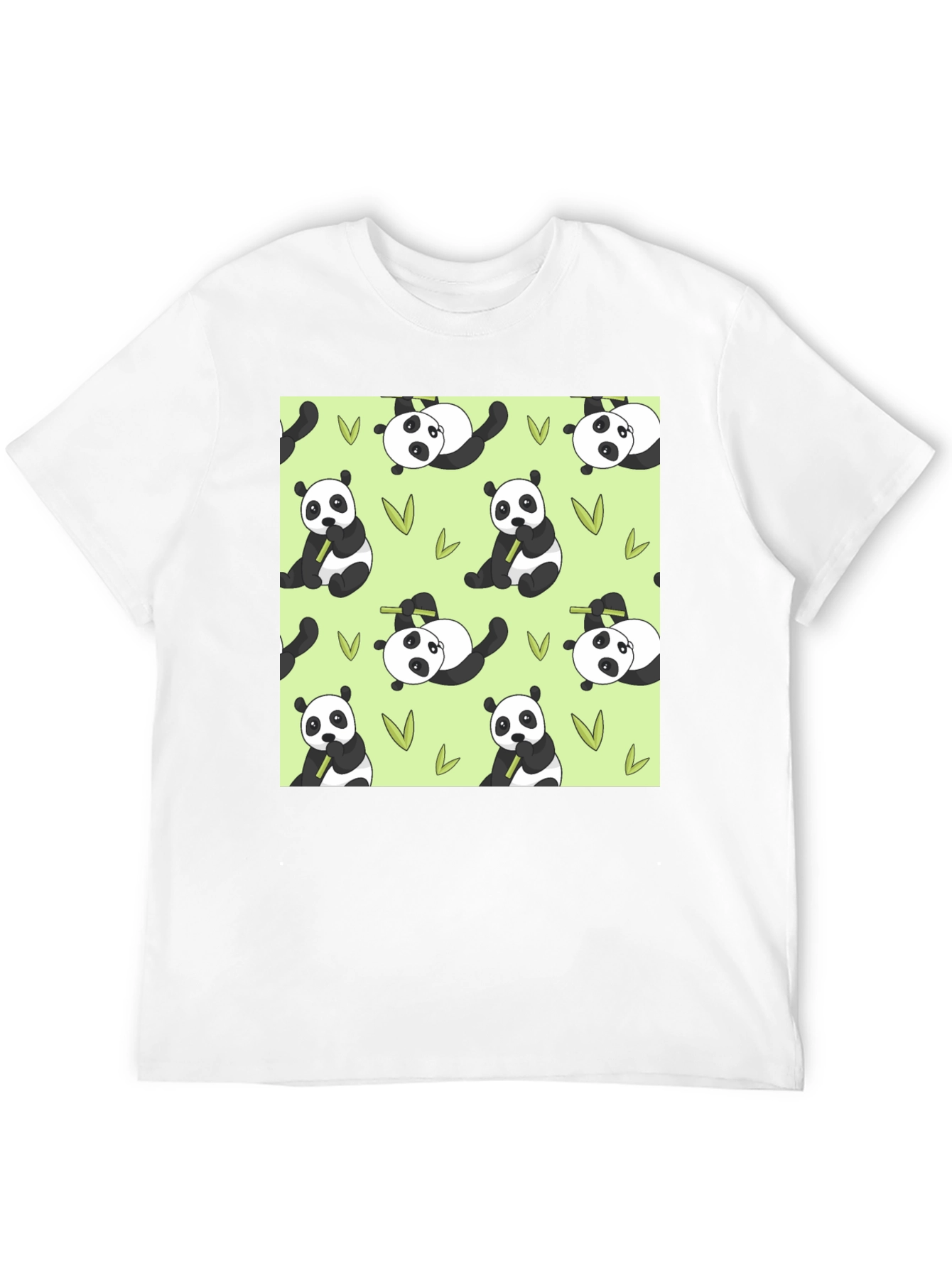 Black Panda Print T-Shirt - Cute Animal Tee view 12