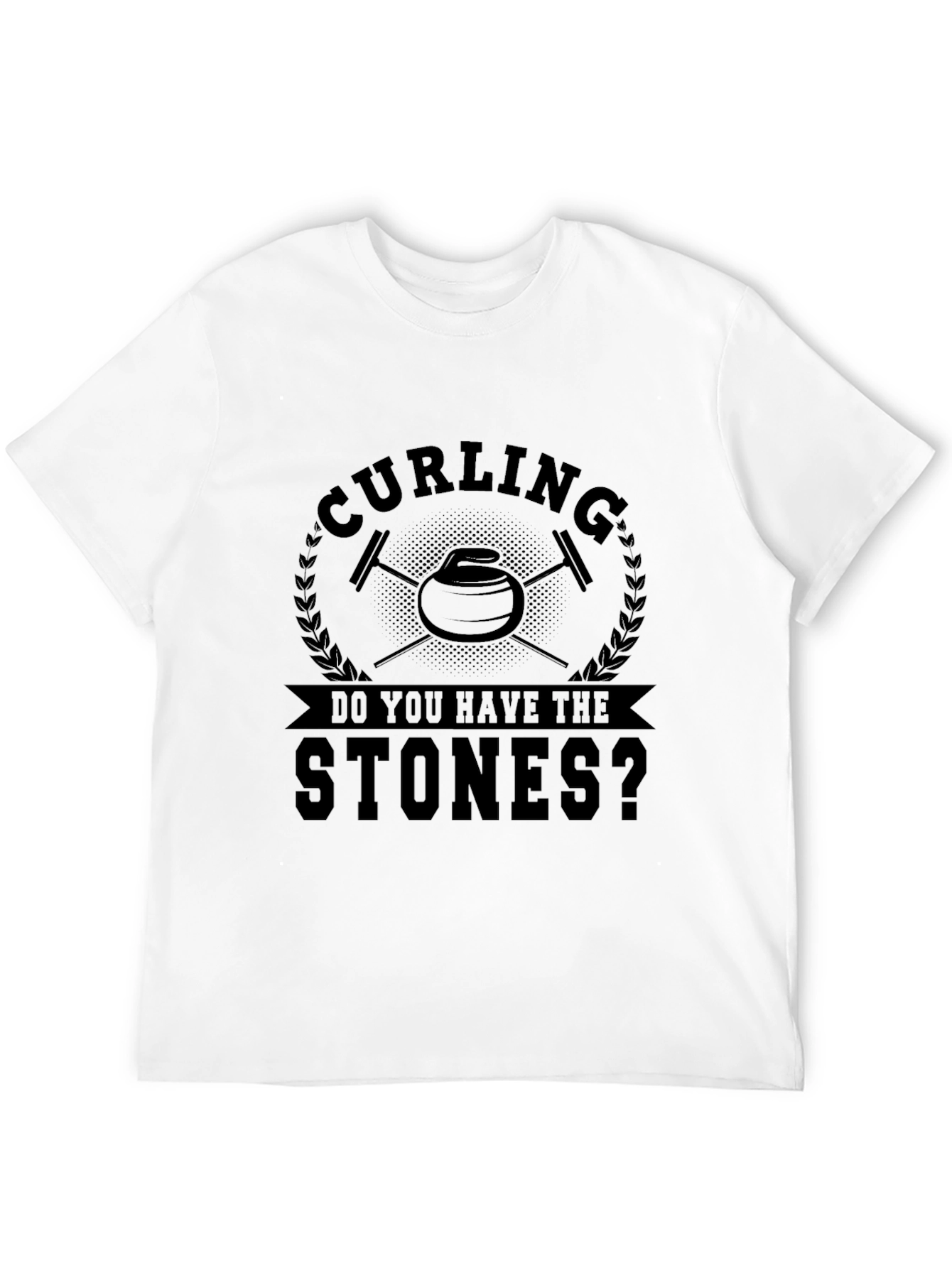 Black Curling Do You Have The Stones? Black T-Shirt view 12
