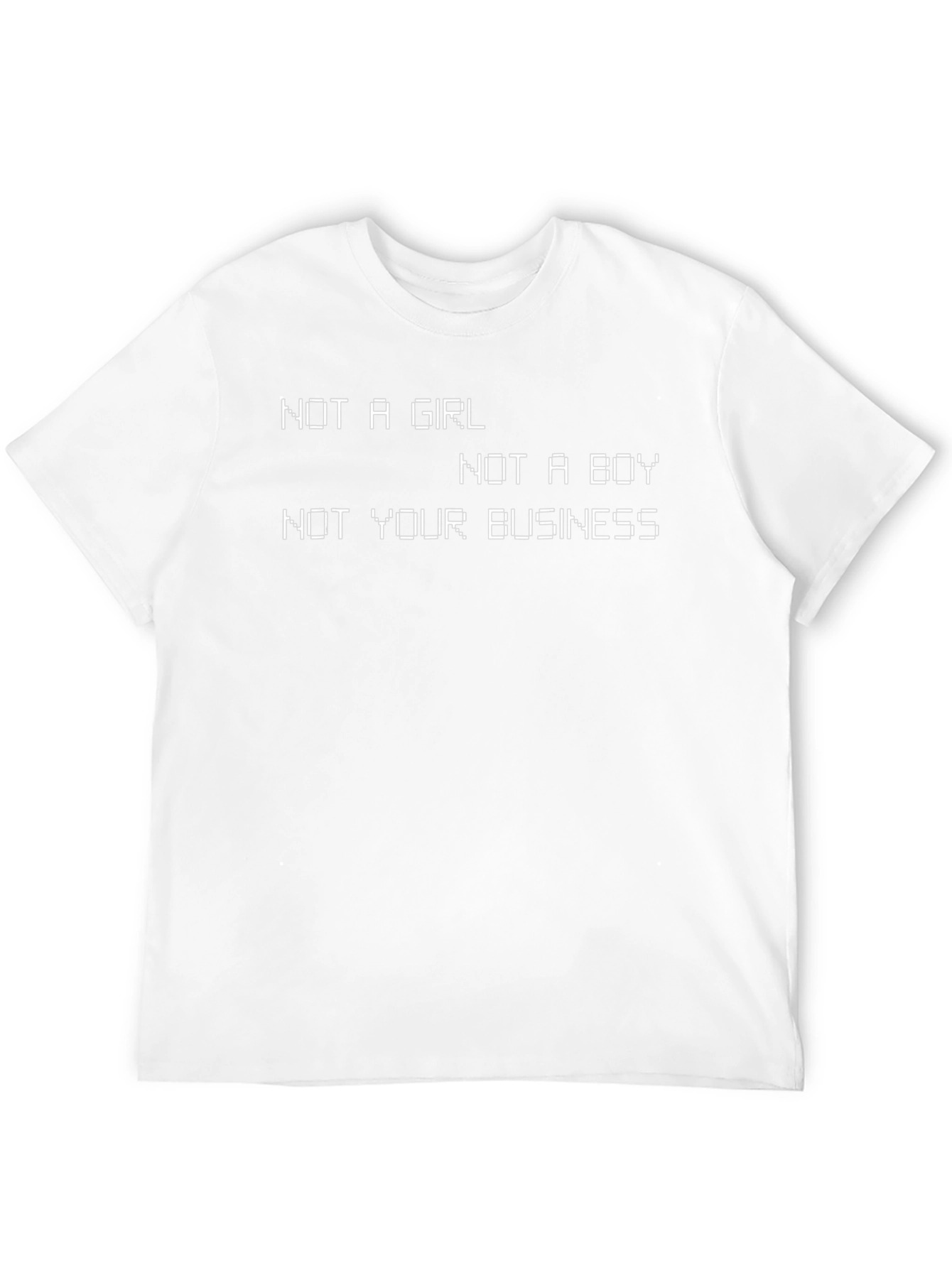Black Non-Binary Statement T-Shirt - Gender Neutral Tee view 12