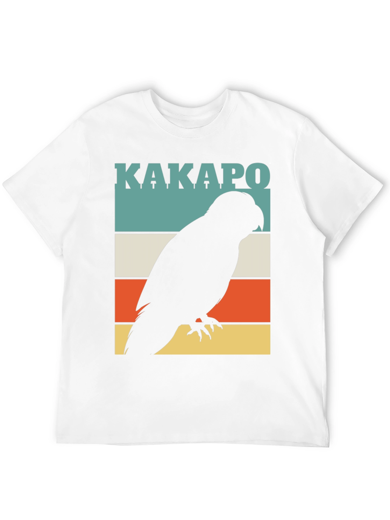 Black Kakapo Parrot Silhouette T-Shirt view 12