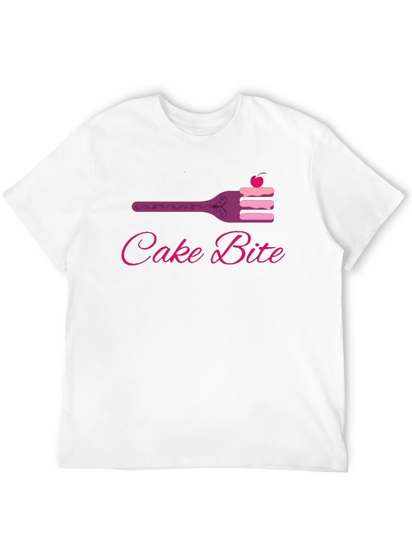 Black Cake Bite Graphic Tee - Sweet Treat Design view 12