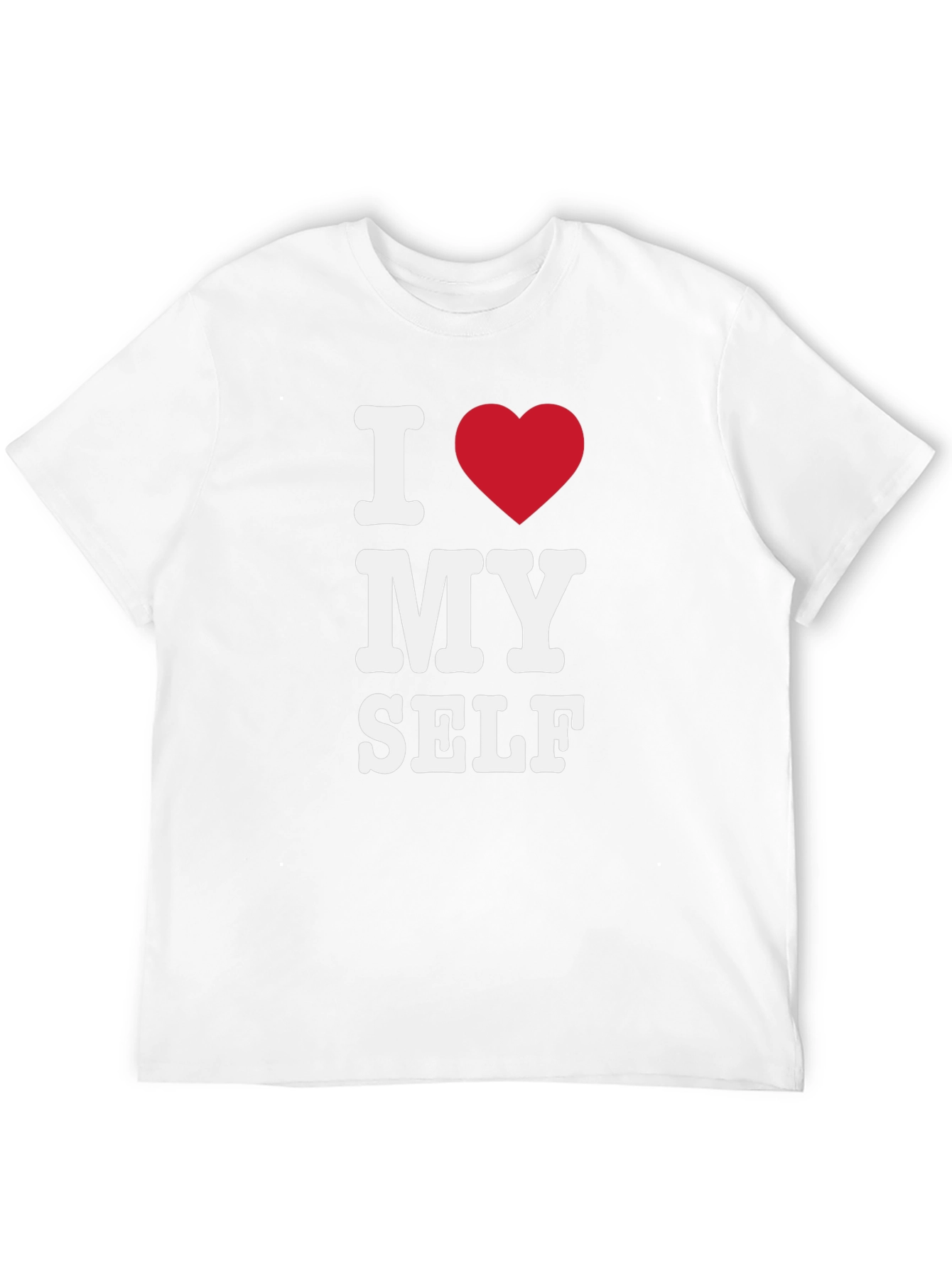 I Heart Myself Black T-Shirt - Bold Statement Tee - 12