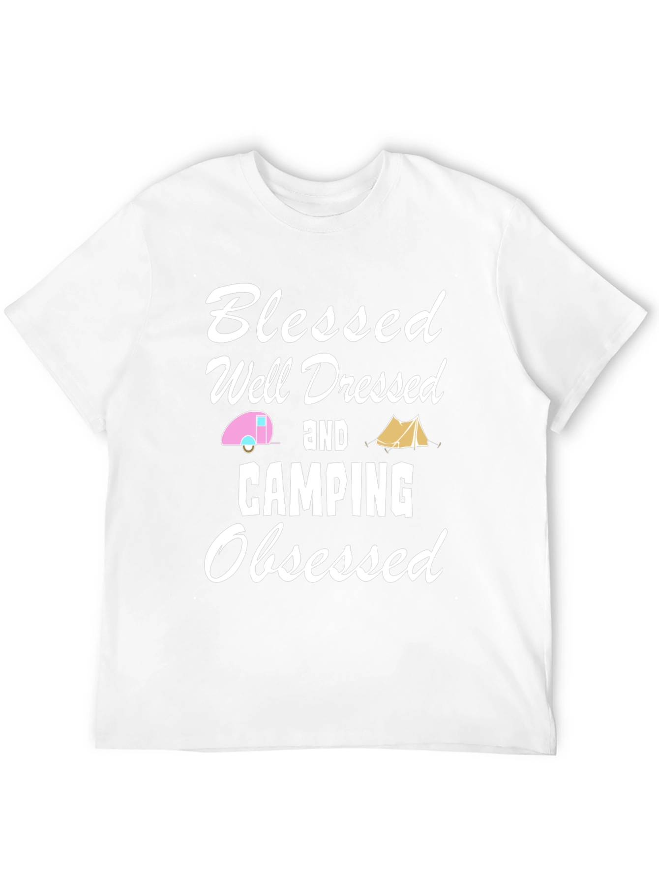 Blessed Camping Obsessed Graphic T-Shirt - 12