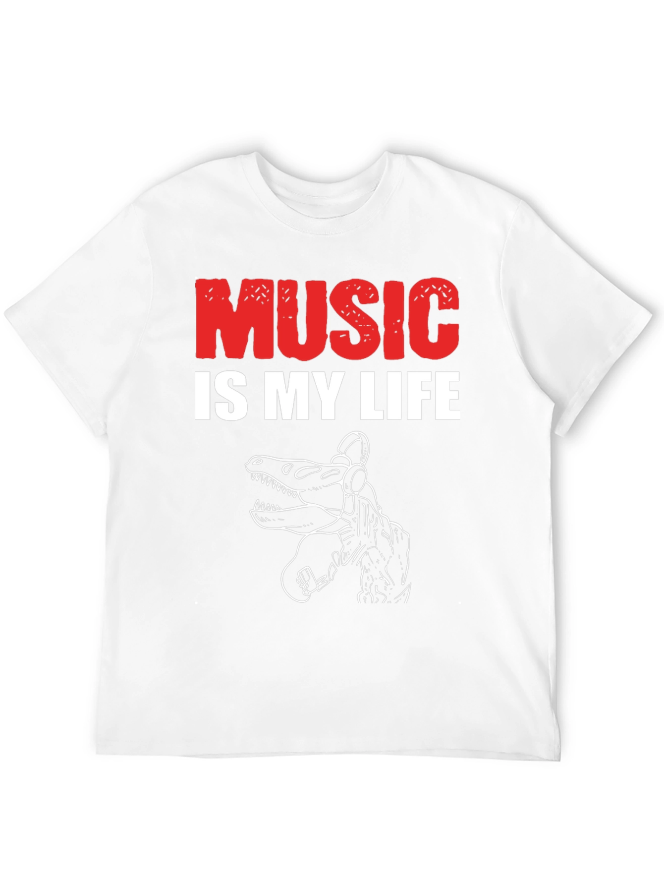 Black Music is My Life Dinosaur T-Shirt view 12