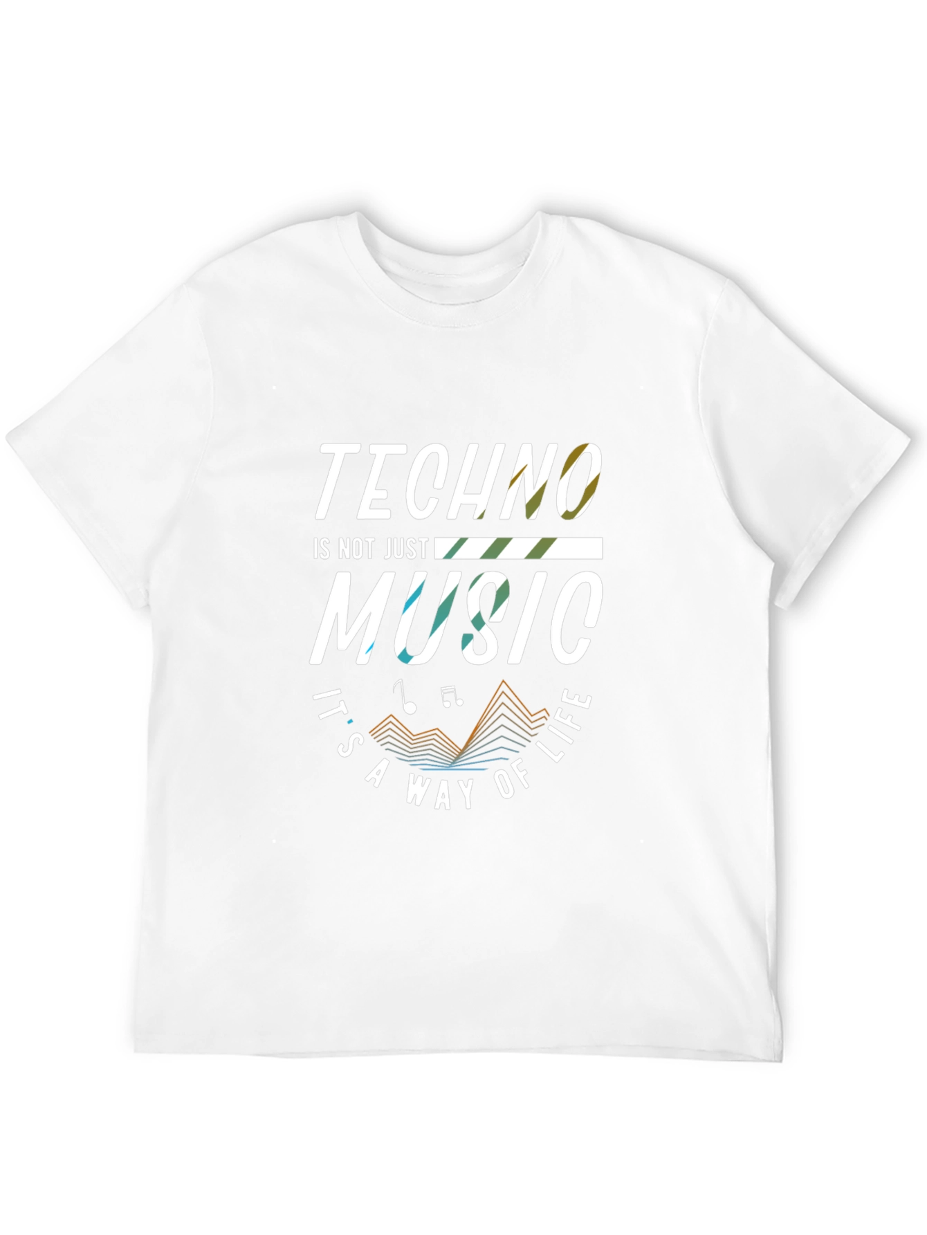 Black Techno Music T-Shirt - Way of Life view 12