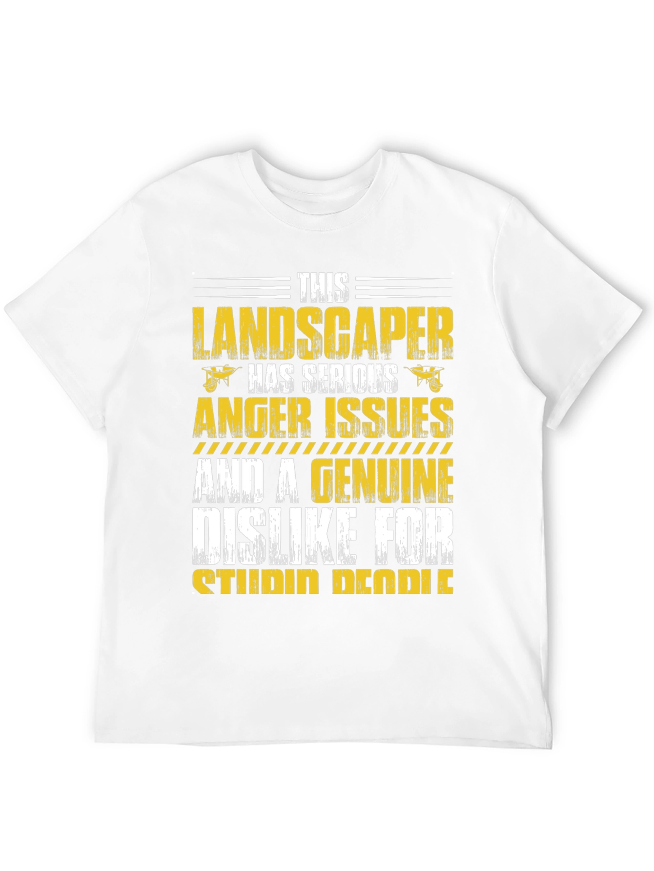 Black Landscaper Anger Issues Graphic Tee view 12