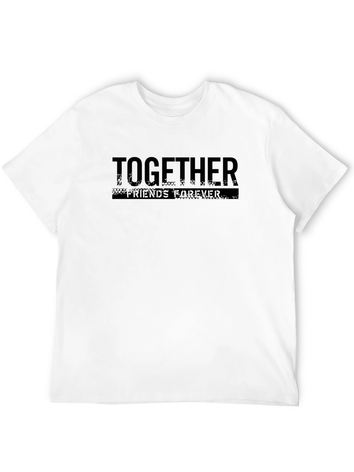 Black Together Best Friends Forever Graphic T-Shirt view 12