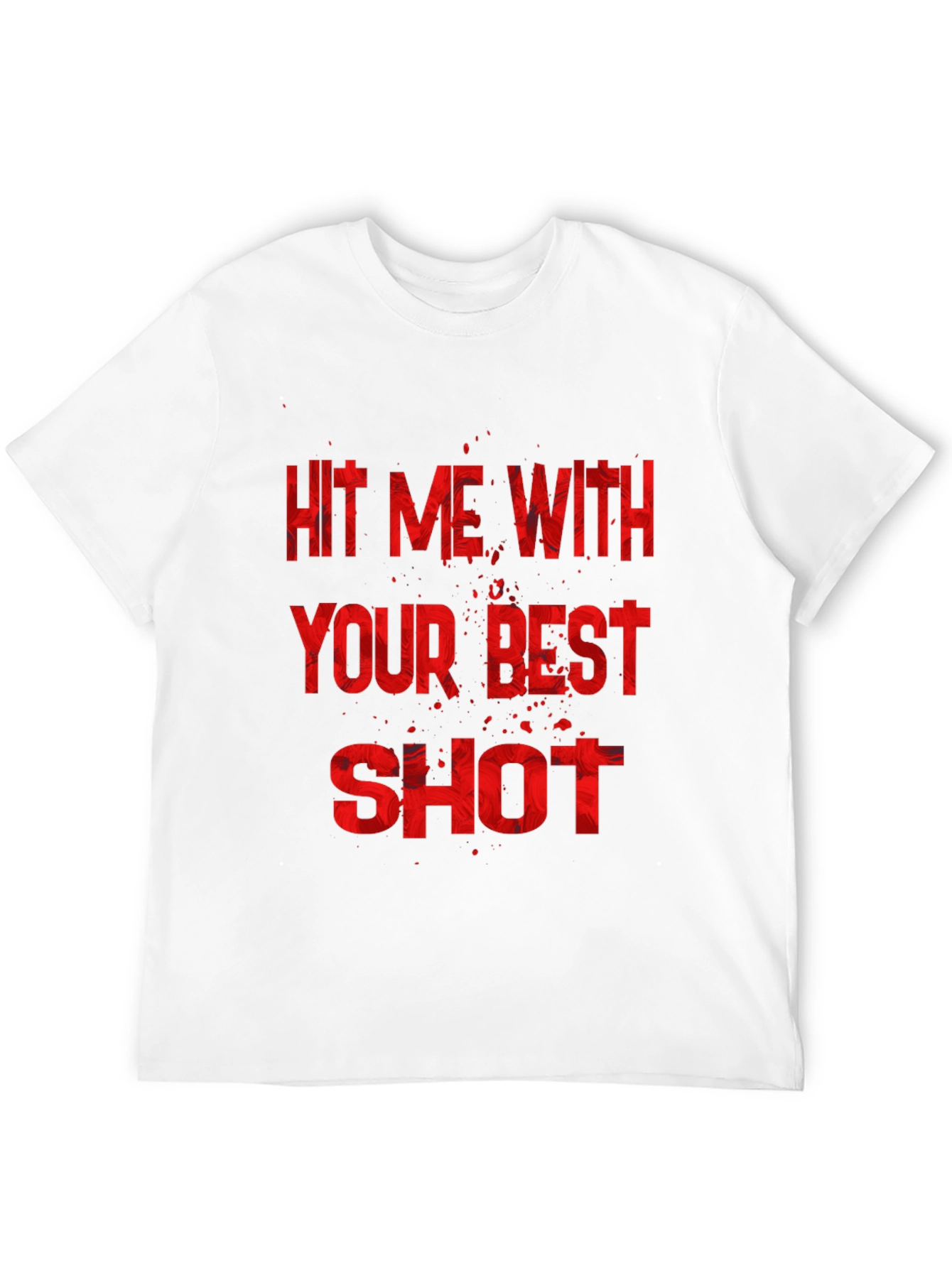 Black Hit Me With Your Best Shot Black Graphic Tee view 12
