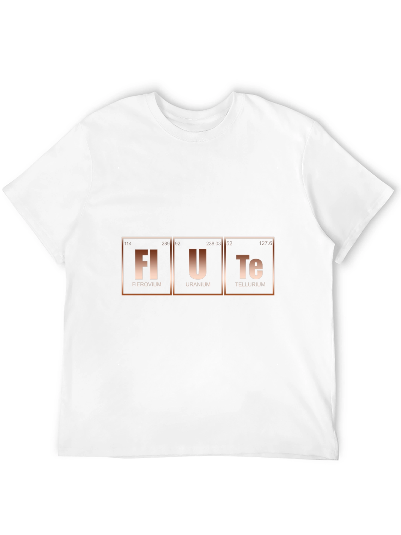 Black FLUTE Periodic Table Black T-Shirt view 12