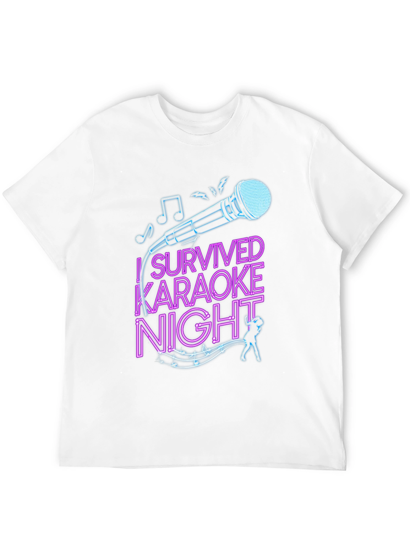 Black I Survived Karaoke Night Graphic Tee view 12