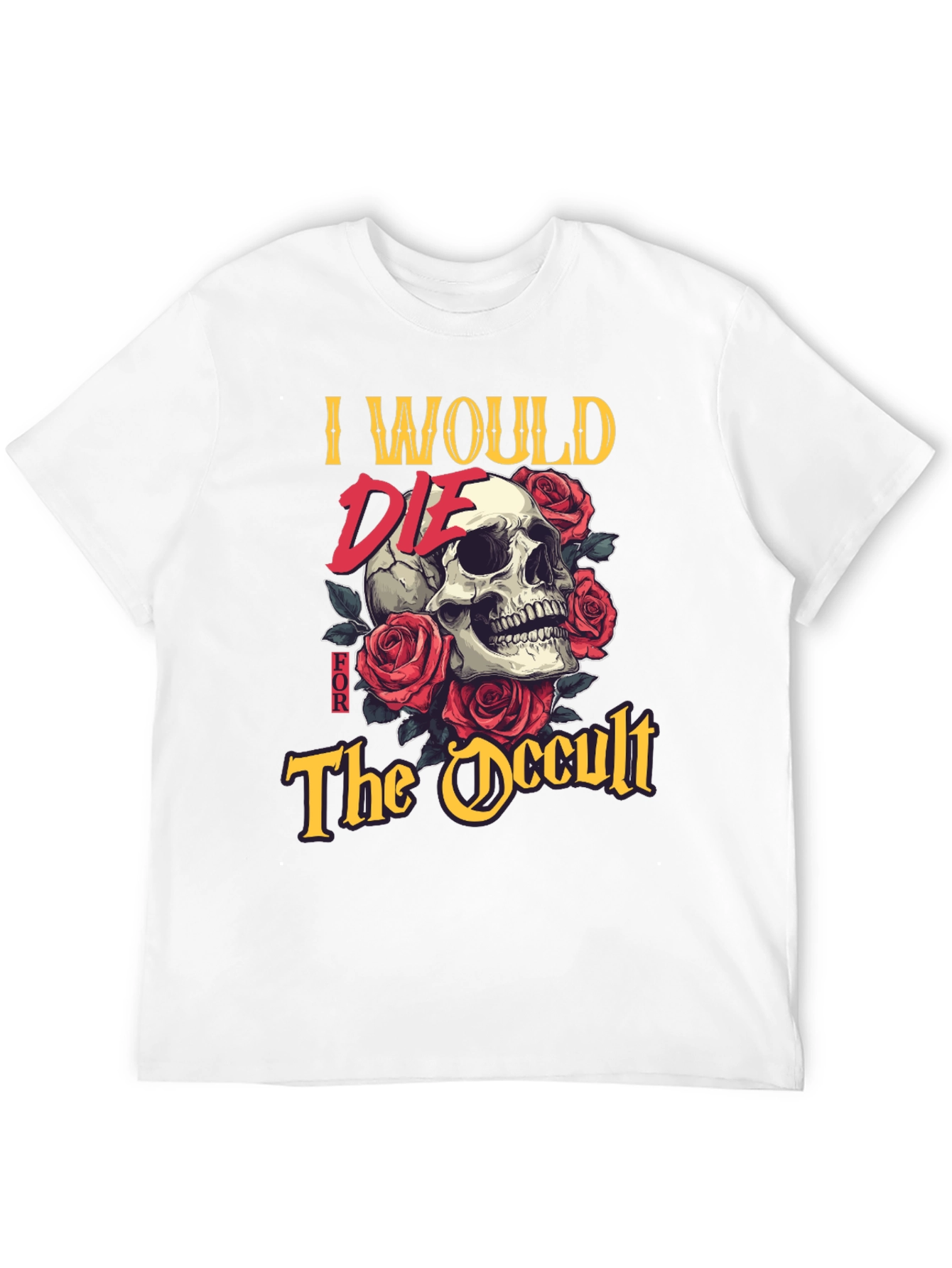 Black Occult Skull Graphic Tee - Death Positive Fashion view 12