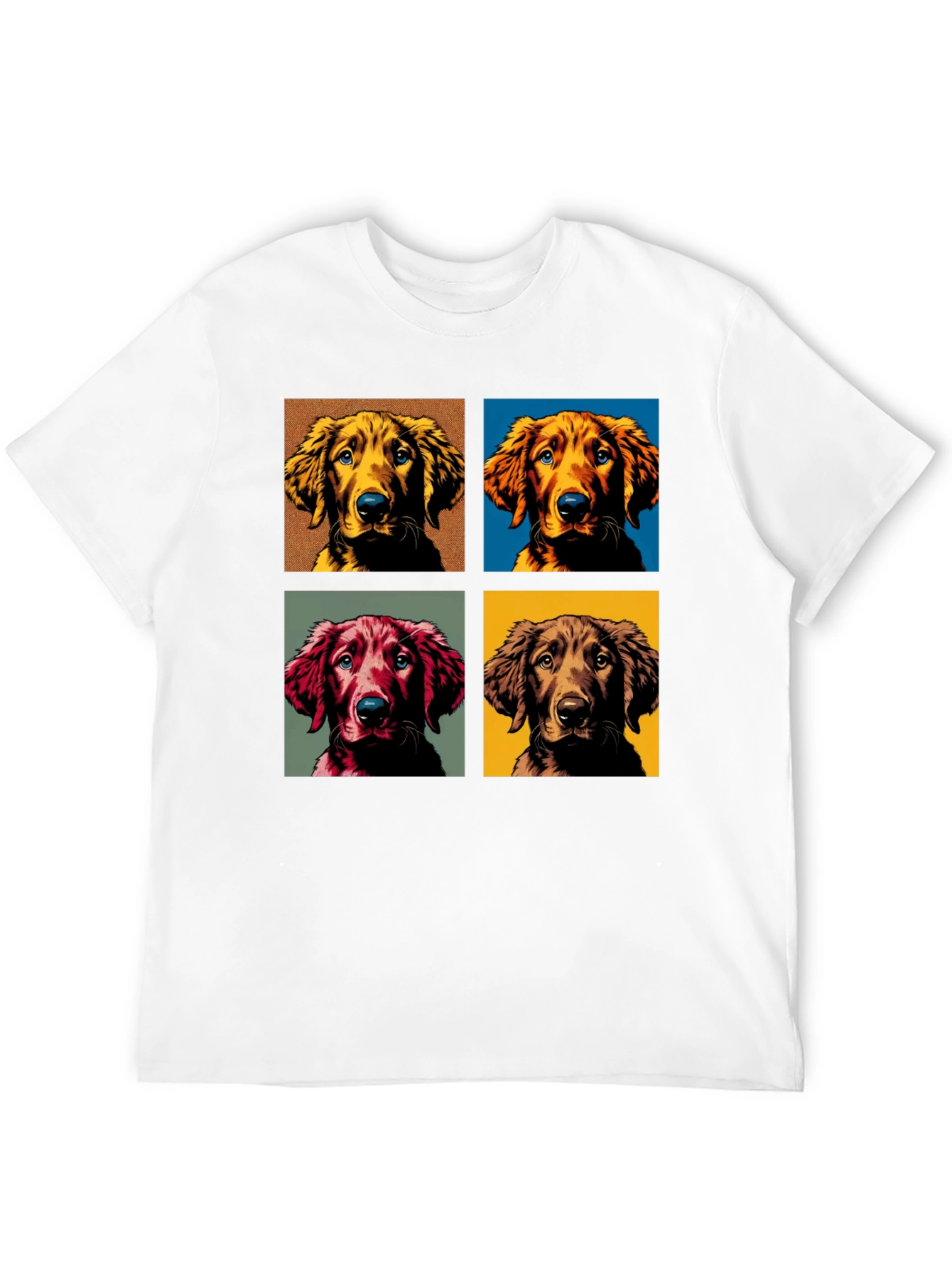 Black Dog Portrait Black T-Shirt view 12