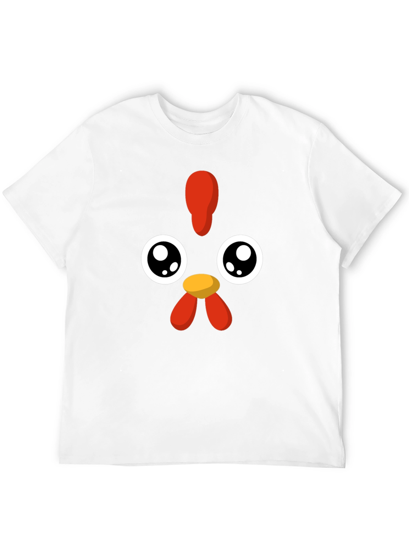 Black Cute Cartoon Chicken Graphic Black T-Shirt view 12