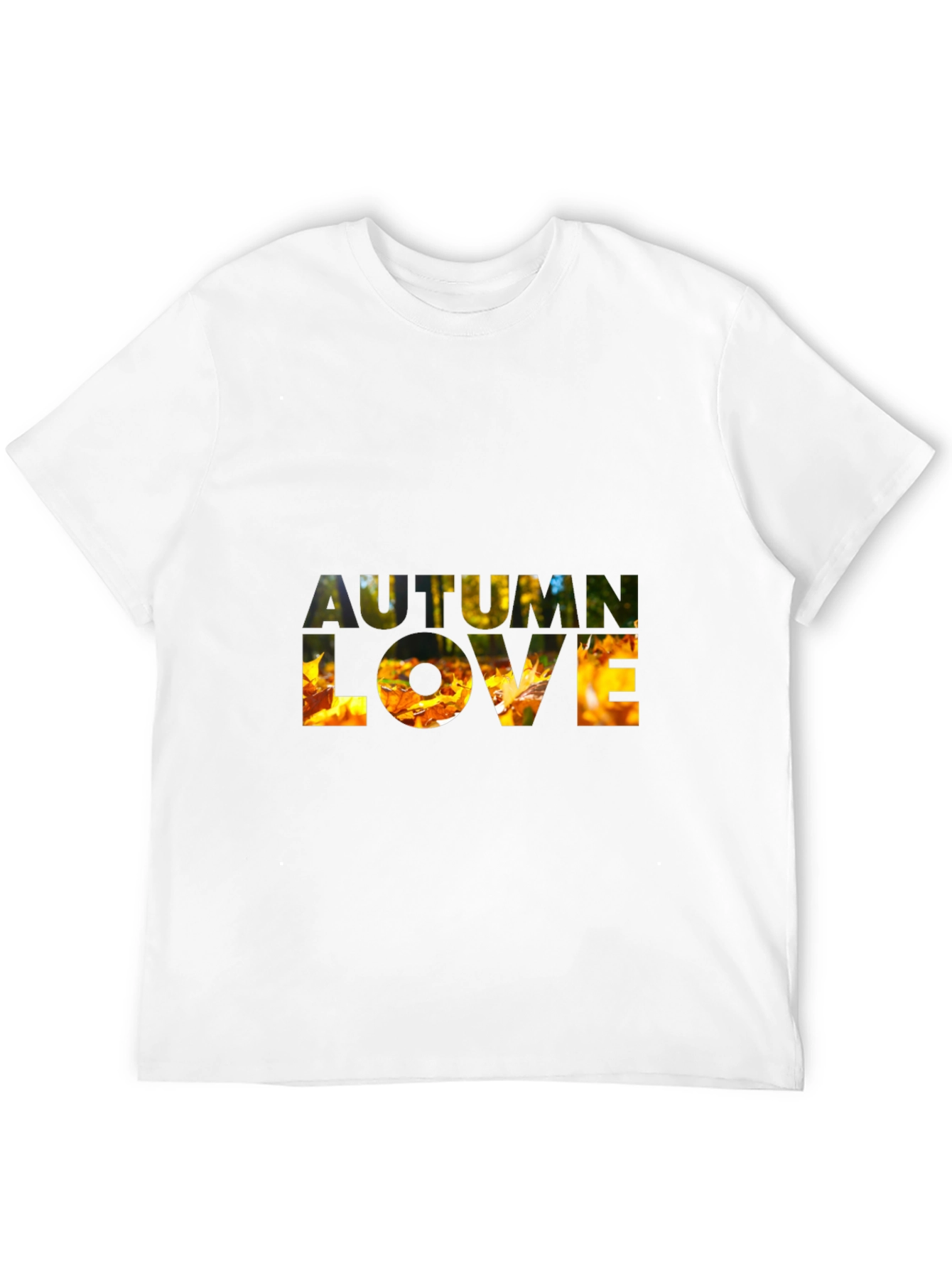 Black Autumn Love Graphic T-Shirt - Fall Season Tee view 12
