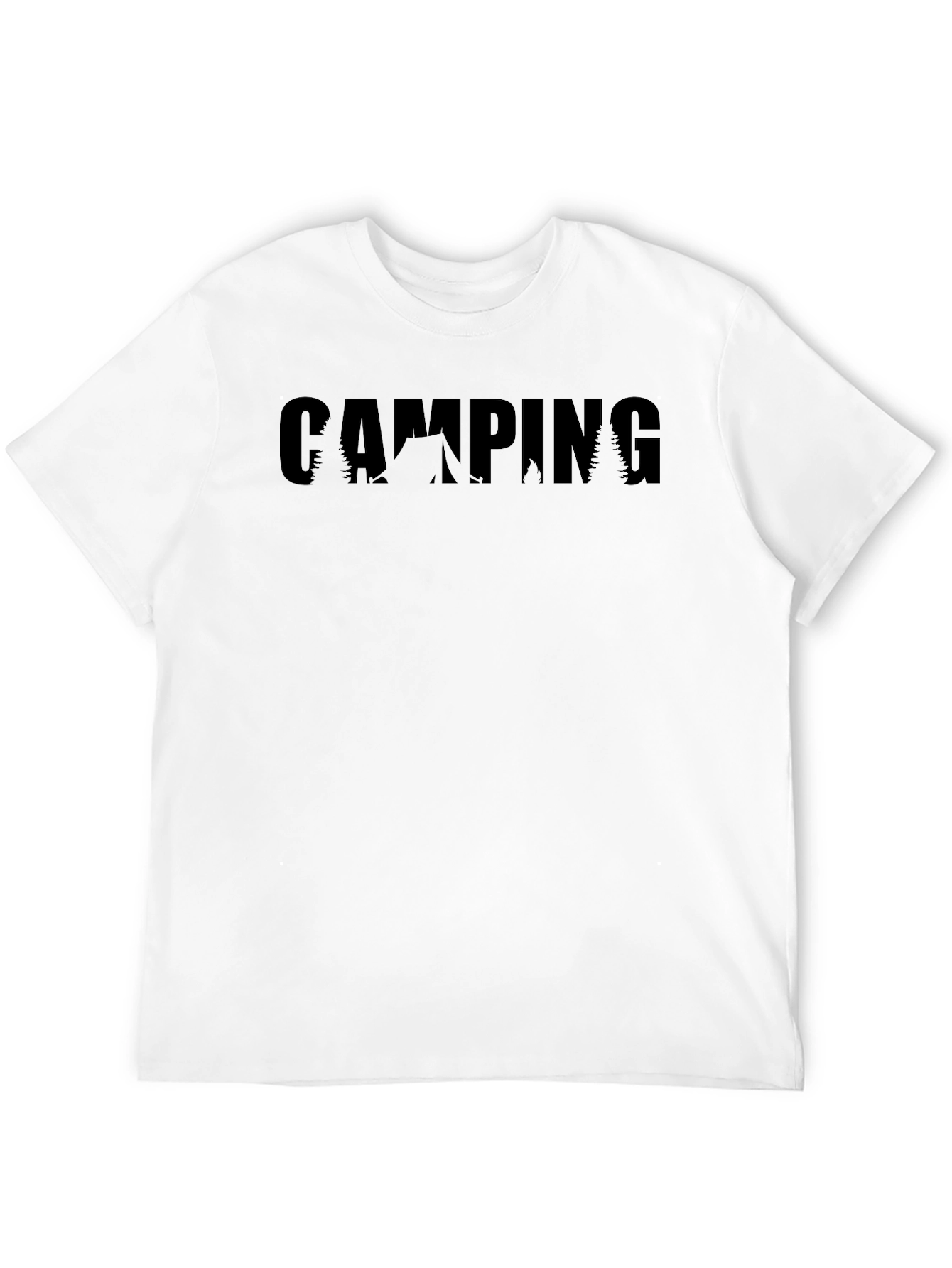 Black Camping Graphic Tee - Nature Adventure Shirt view 12