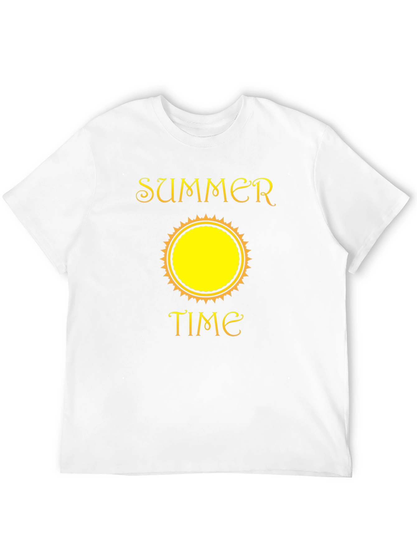 Black Summer Time Graphic Tee - Black Cotton T-Shirt view 12