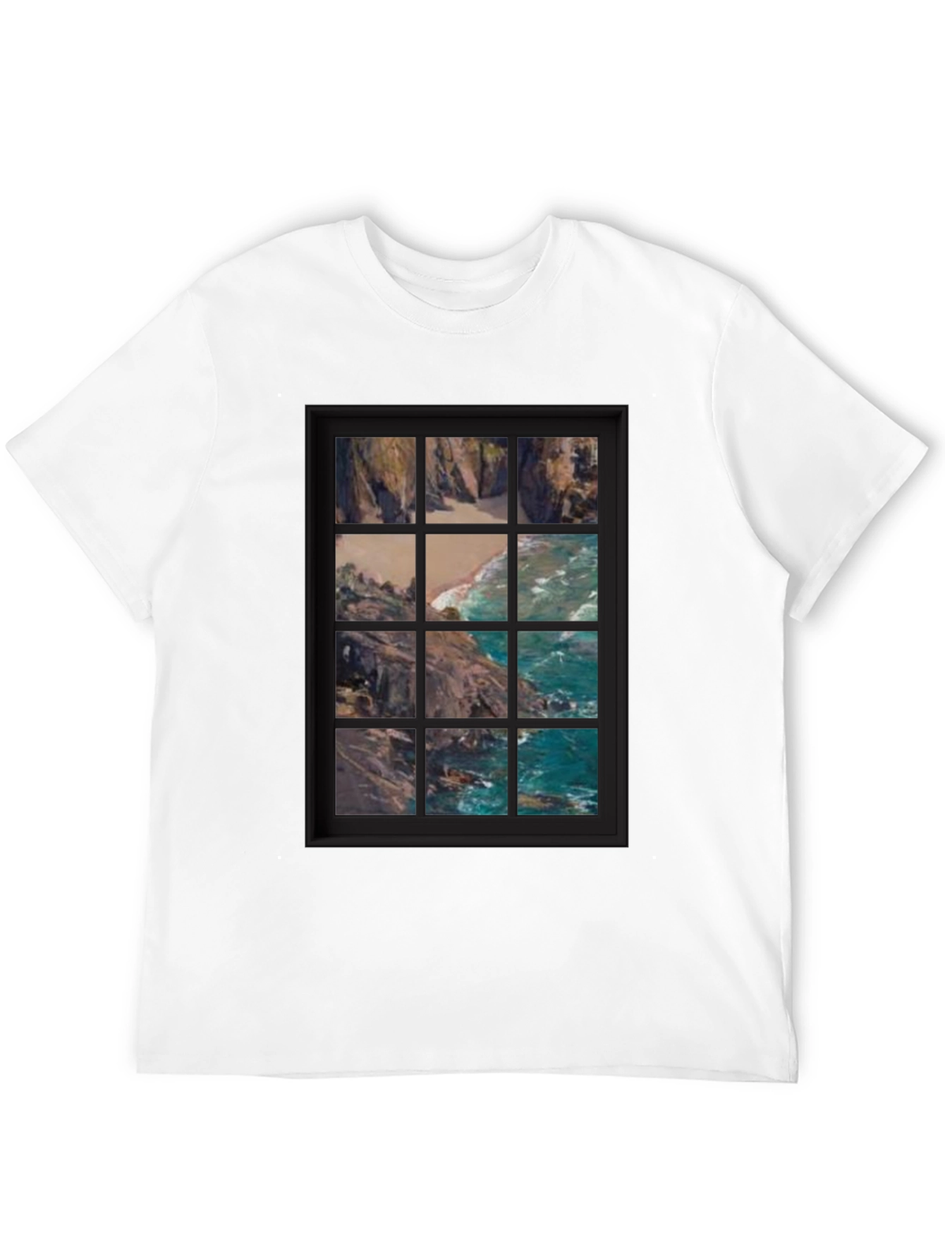 Black Coastal View Graphic Tee view 12