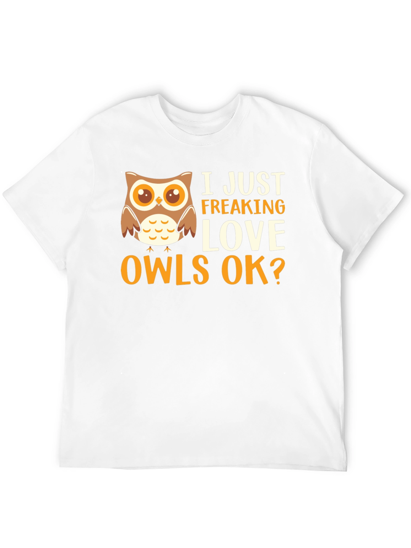 Black I Just Freaking Love Owls Graphic T-Shirt view 12