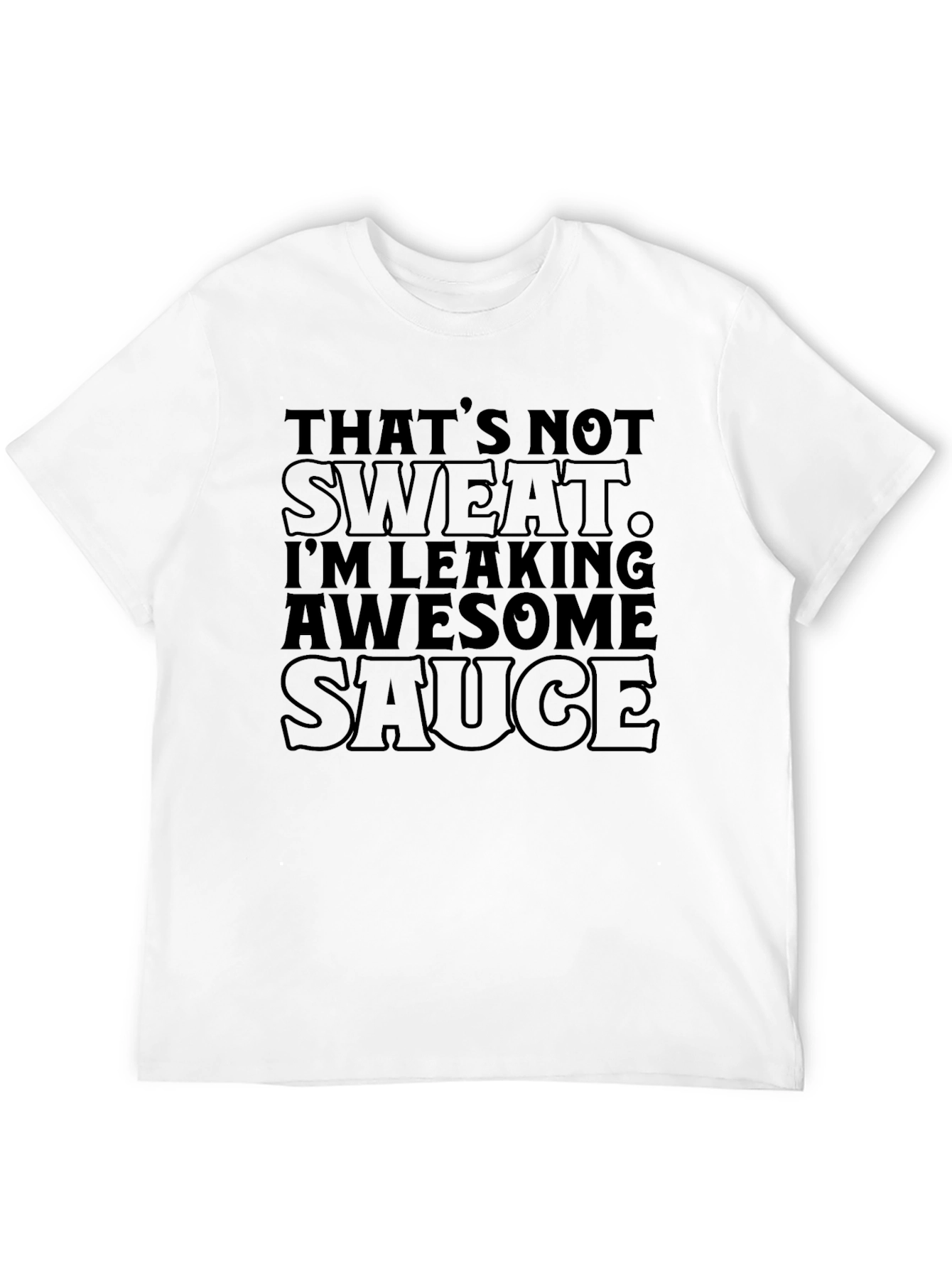 Black Awesome Sauce Tee - Humorous Graphic T-Shirt view 12