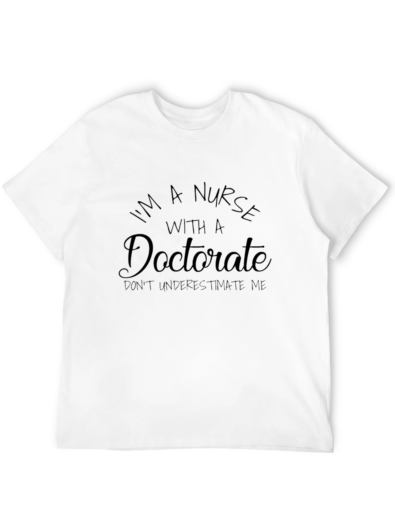 Black Nurse Doctorate Graphic T-Shirt view 12