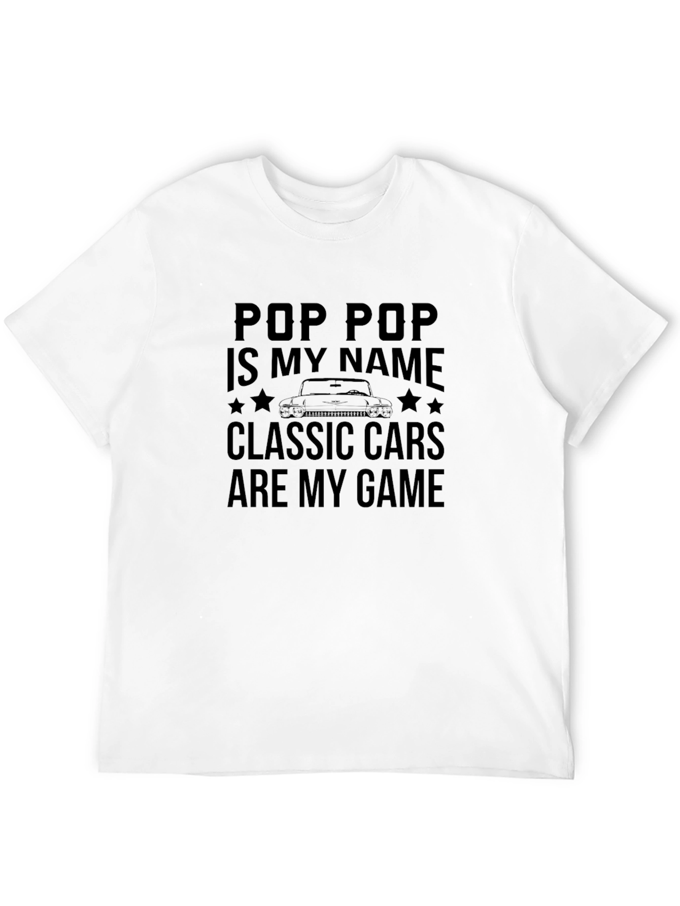 Black Pop Pop Classic Cars T-Shirt view 12