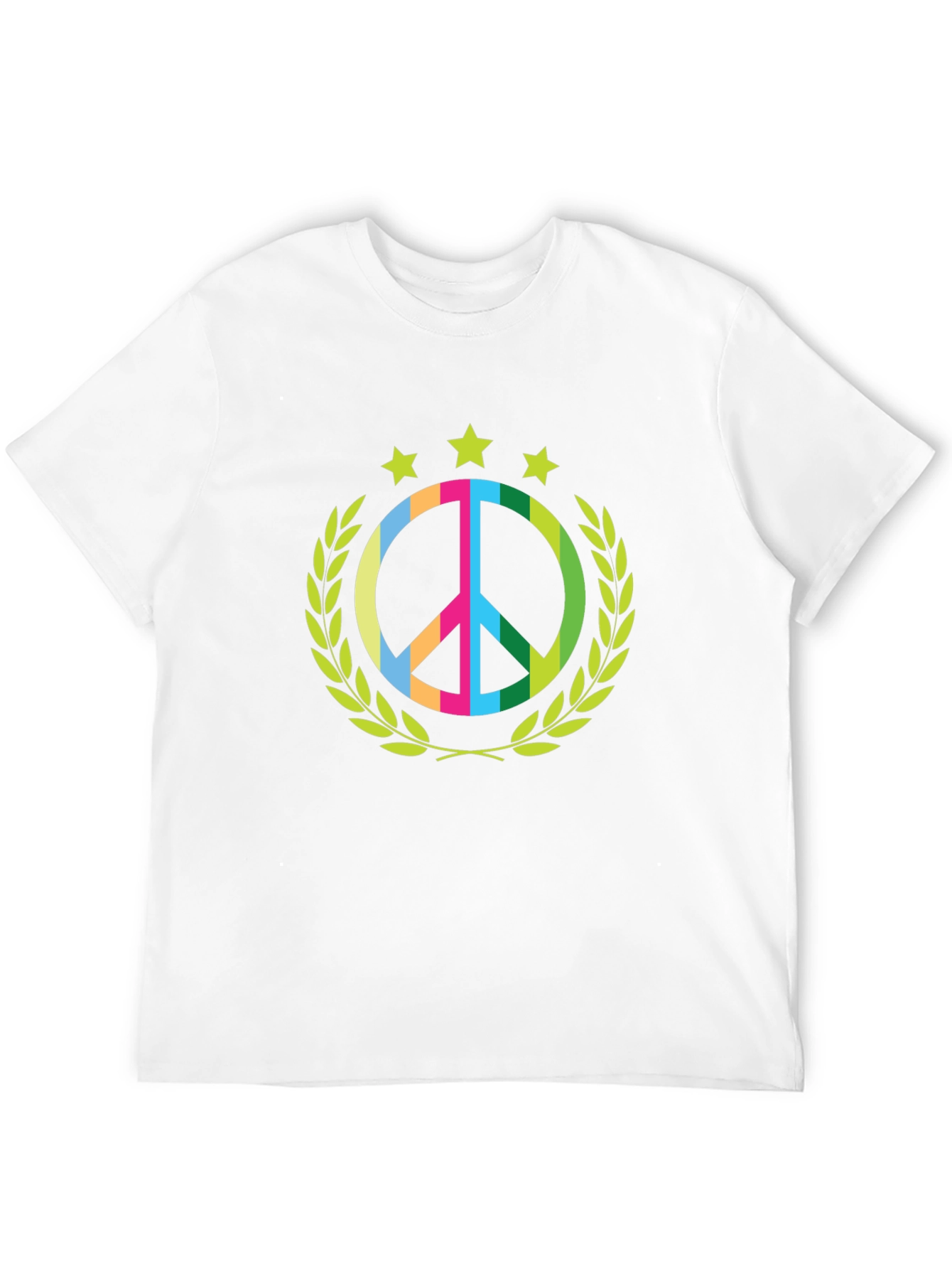 Black Peace Symbol Graphic Tee view 12