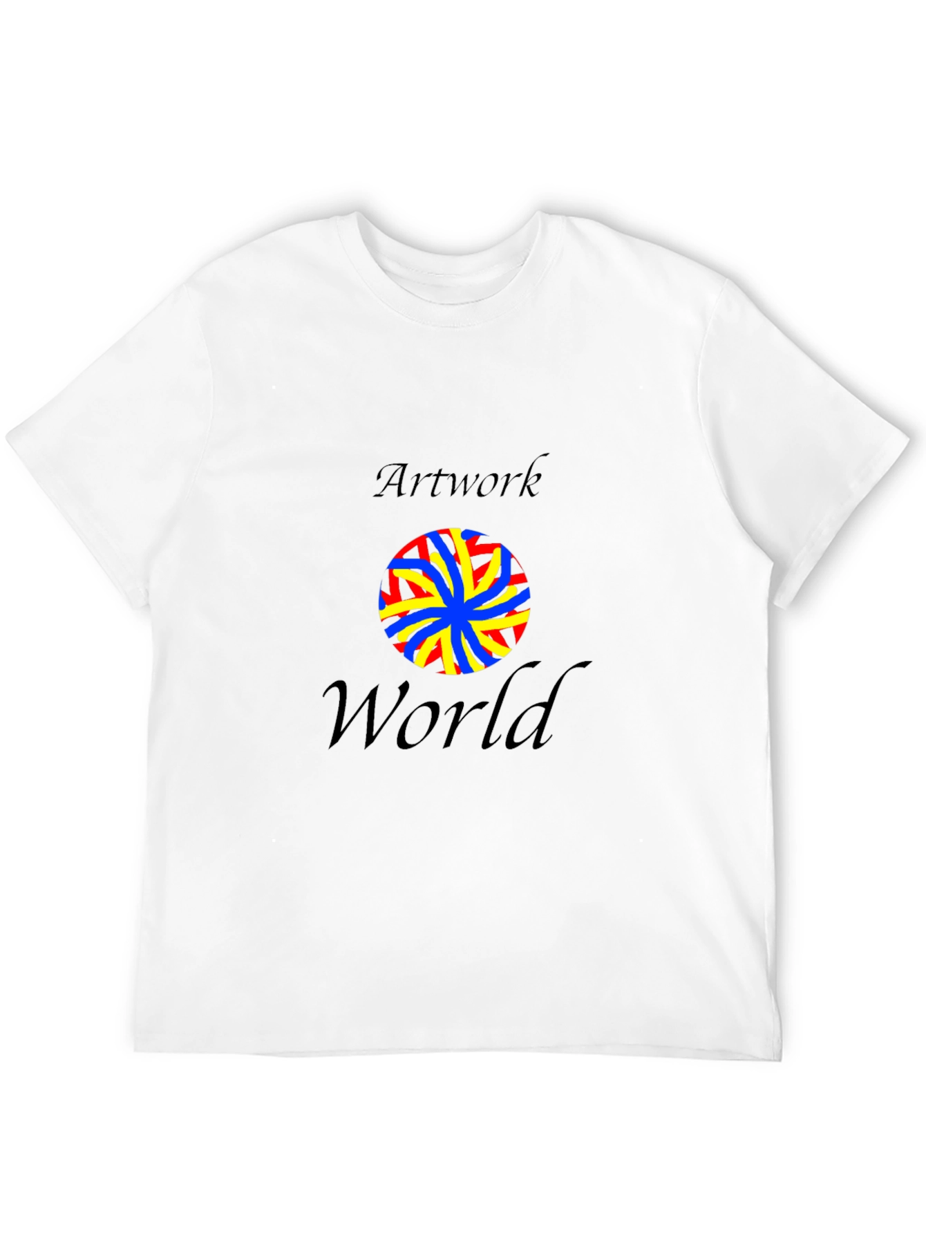 Black Artwork World Graphic Tee - Black view 12