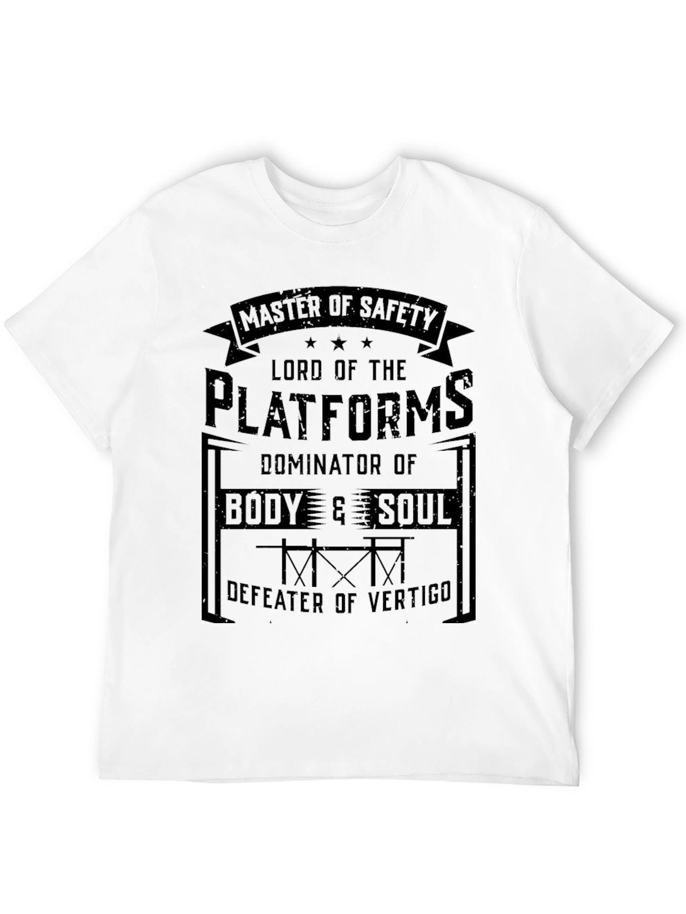 Black Master of Safety Tee: Platforms, Body & Soul view 12