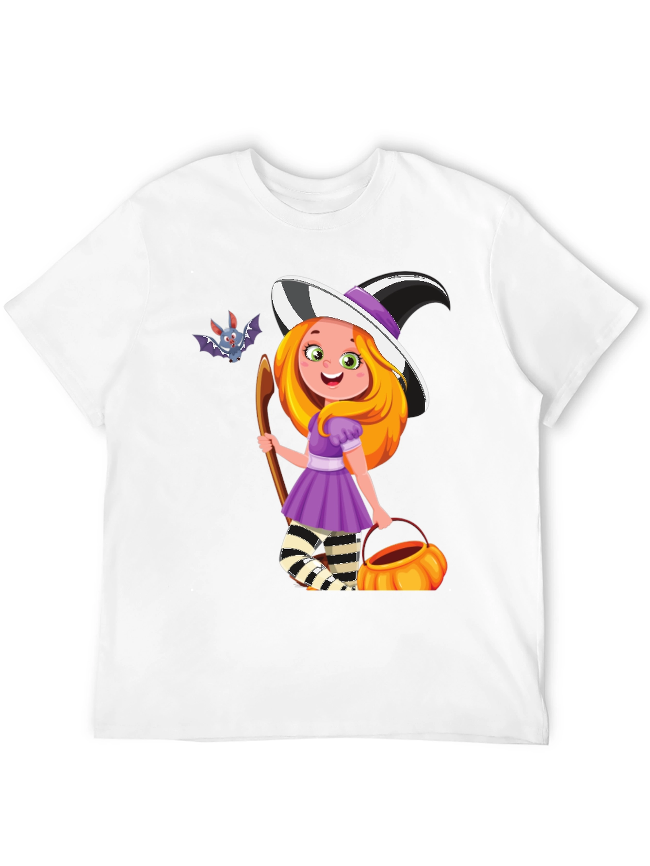 Black Halloween Witch Girl T-Shirt view 12