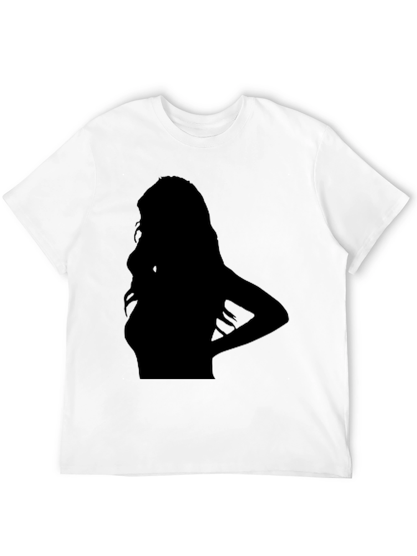 Black Silhouette Graphic Black T-Shirt view 12