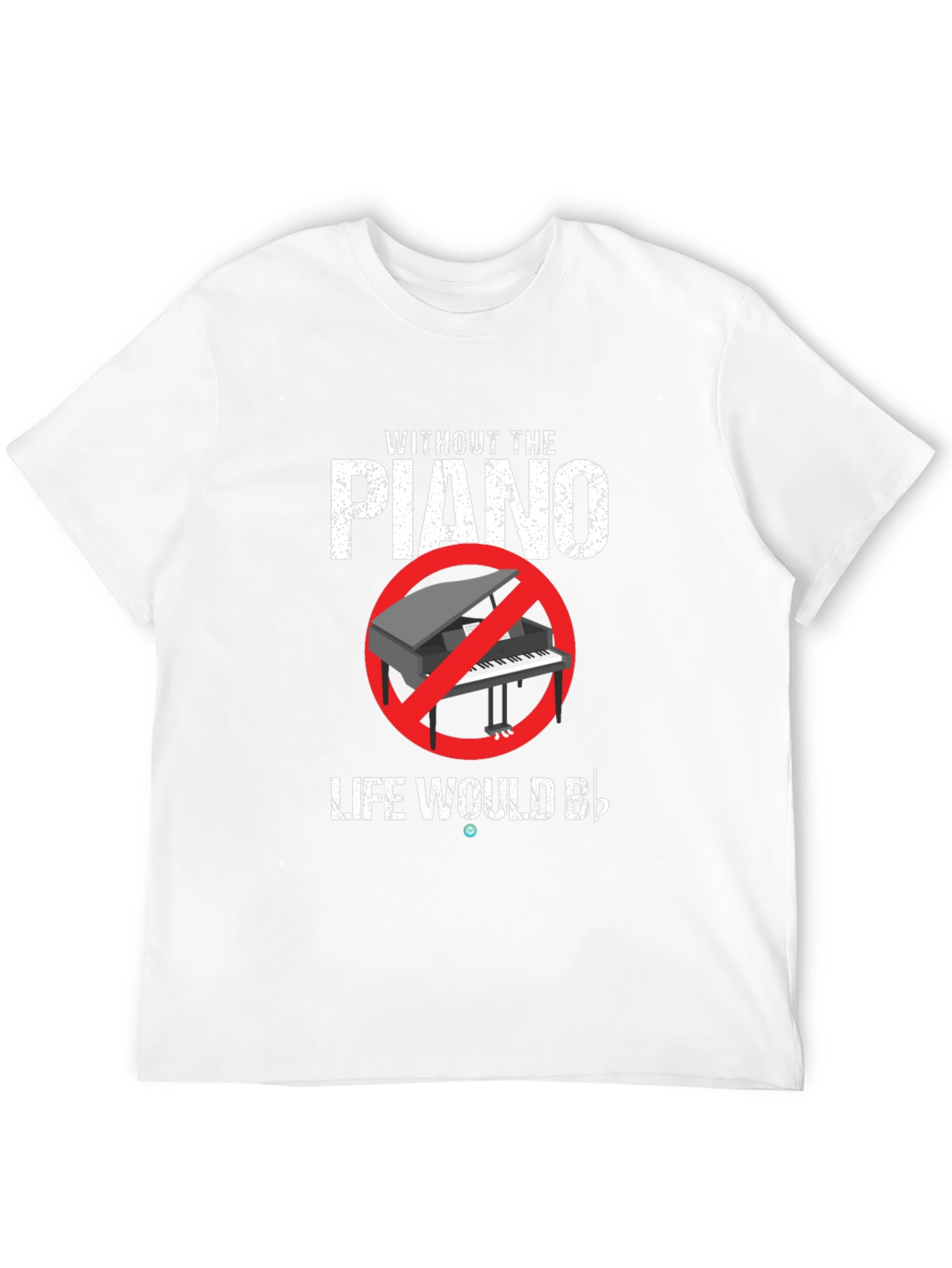 Black Piano Life Music Graphic T-Shirt view 12