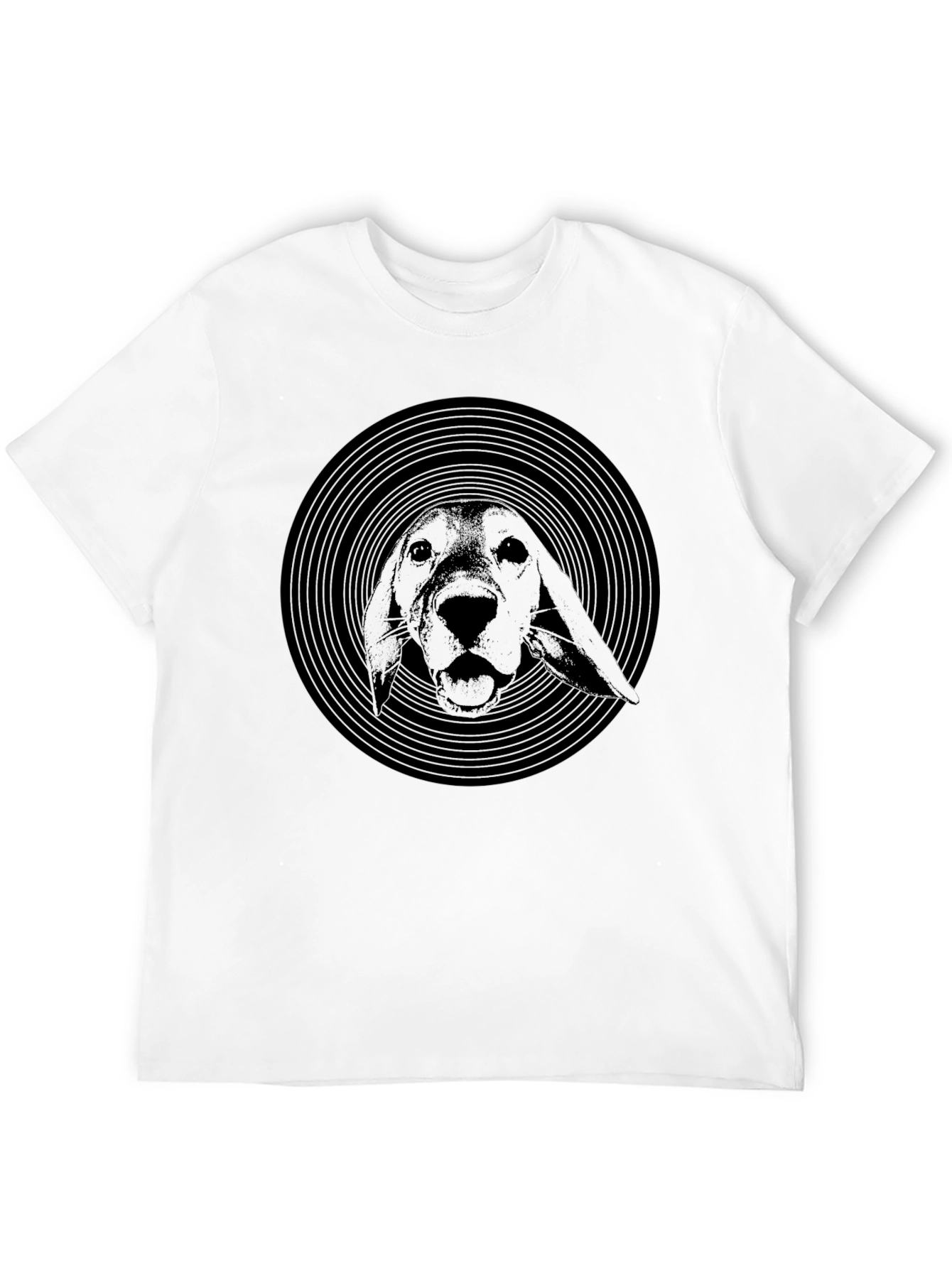 Black Dog Vinyl Graphic Black T-Shirt view 12