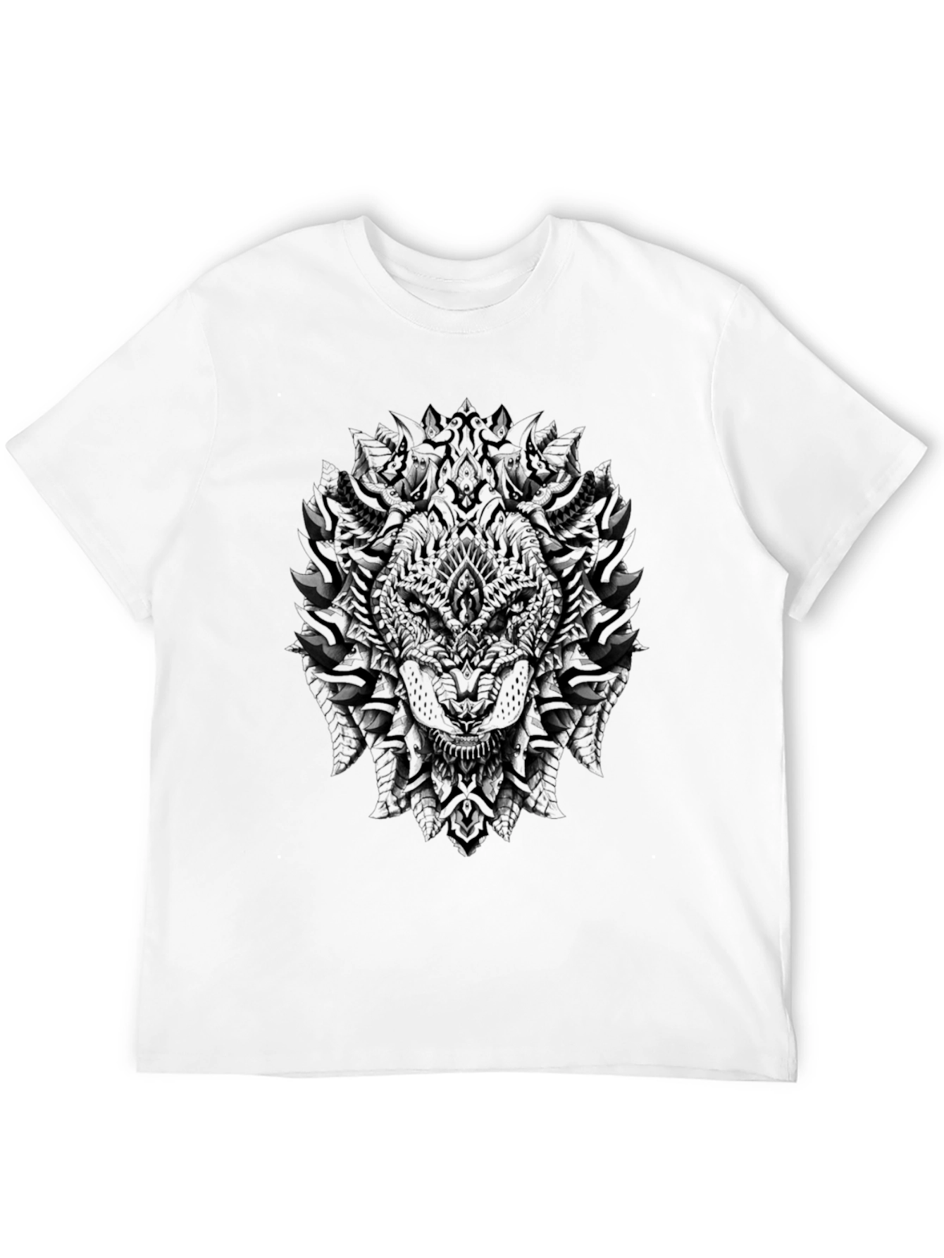 Black Dark Wolf Graphic Tee - Stylish Men's T-Shirt view 12