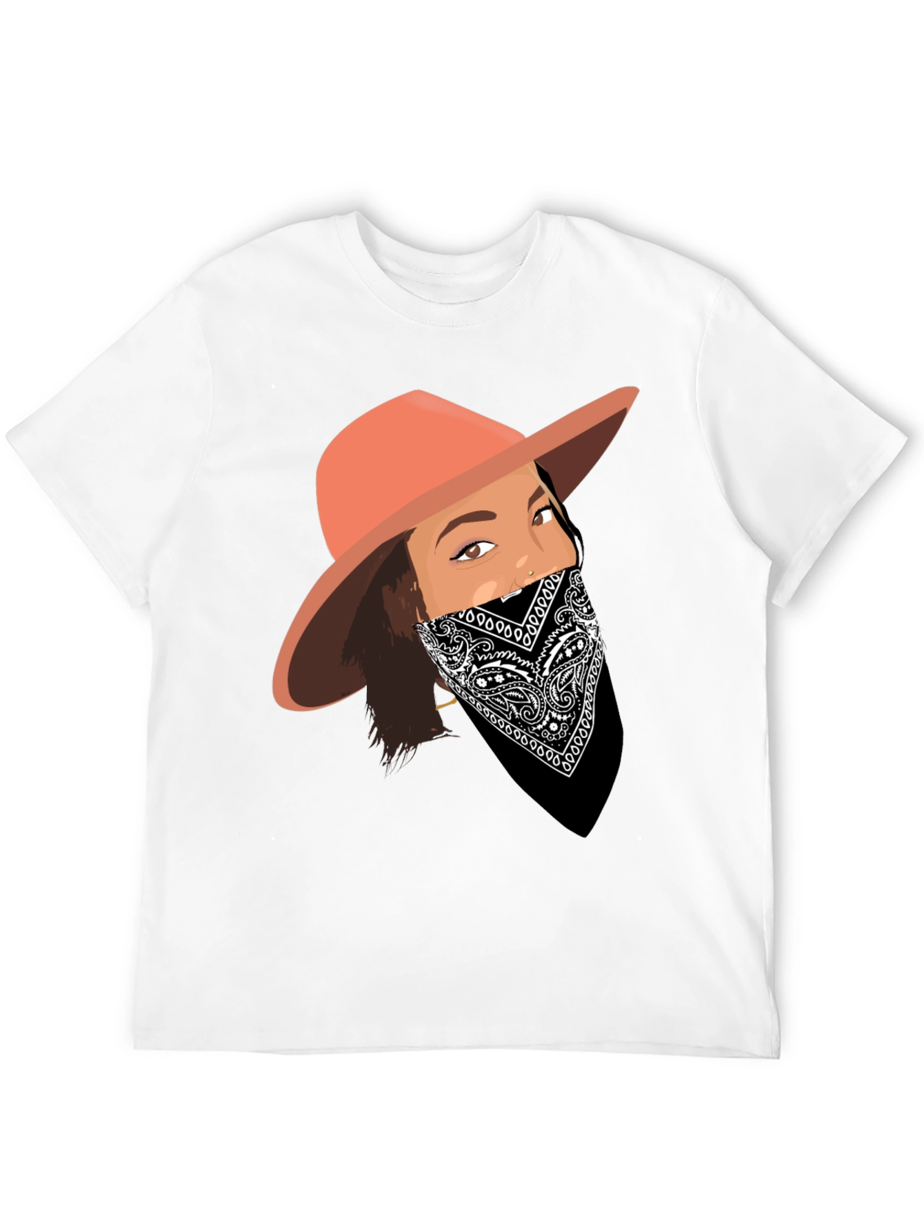 Black Bandana Girl Graphic Tee view 12