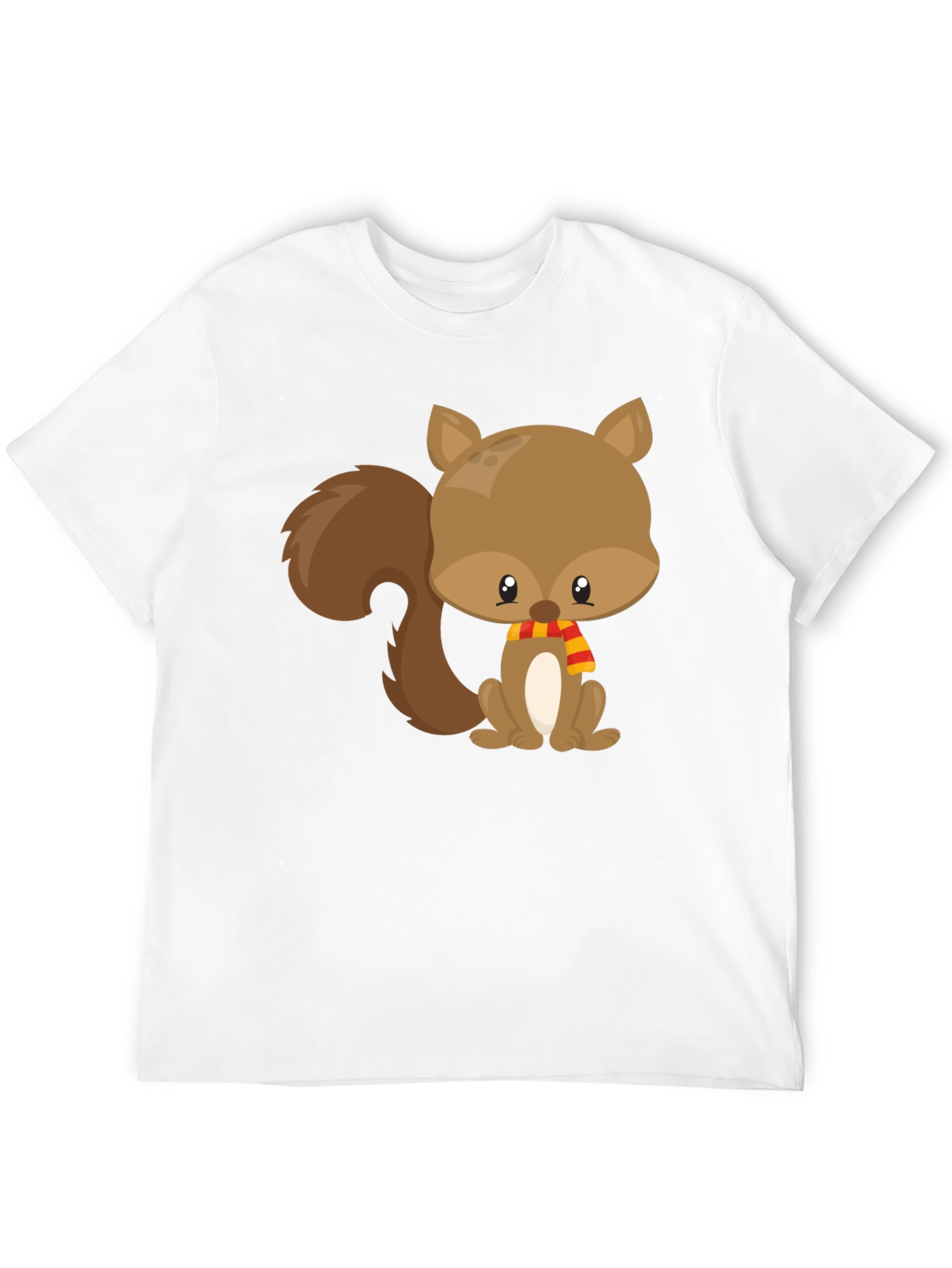 Black Cute Squirrel Black T-Shirt view 12