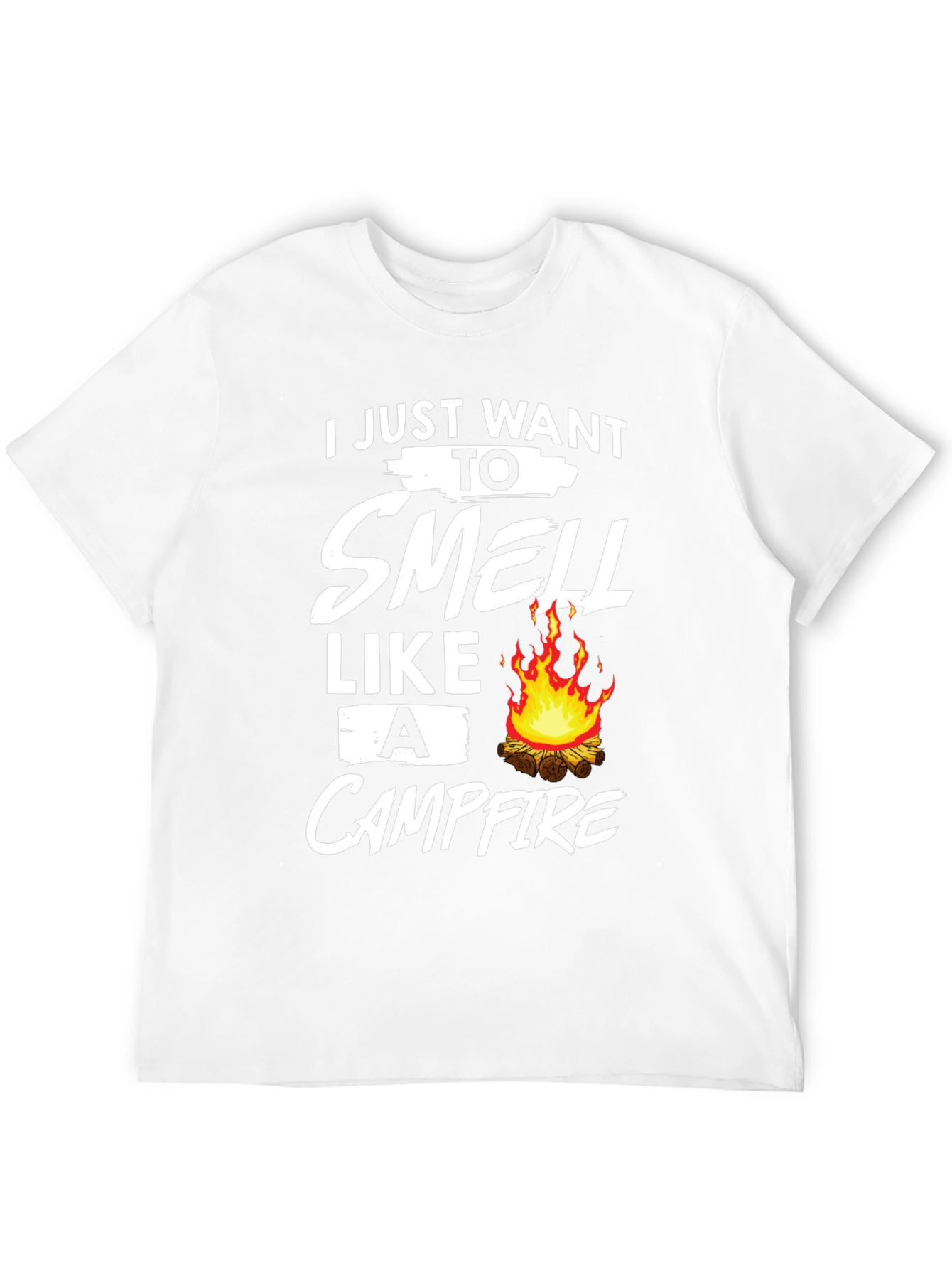 Black Campfire Smell T-Shirt: Cozy Outdoor Adventure view 12