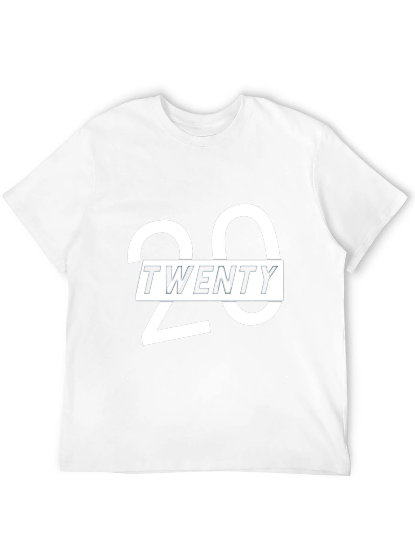 Black Stylish Twenty Graphic Print Crew Neck T-Shirt view 12
