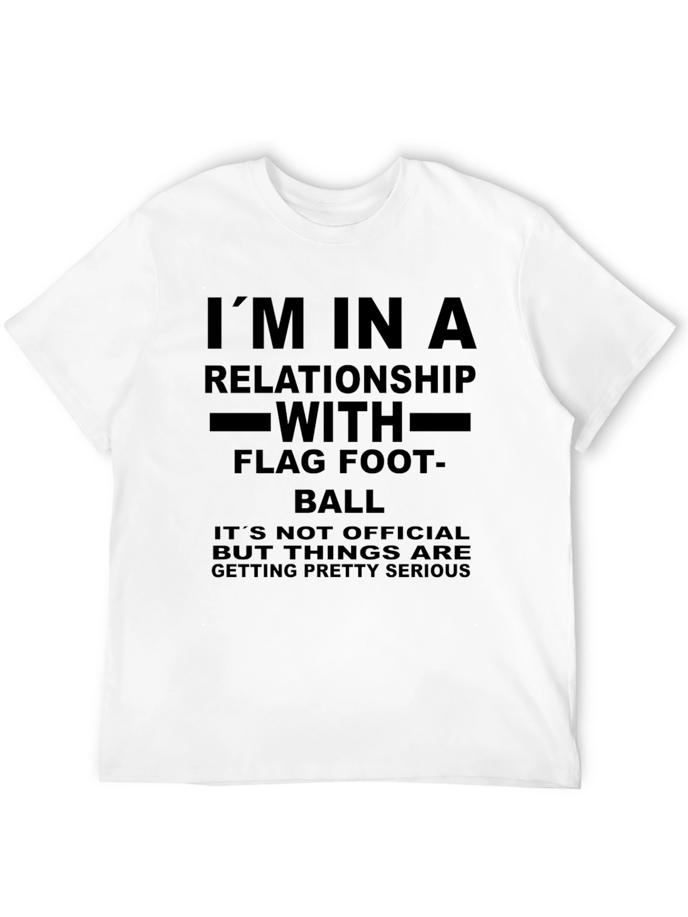 Black Relationship with Flag Football T-Shirt view 12