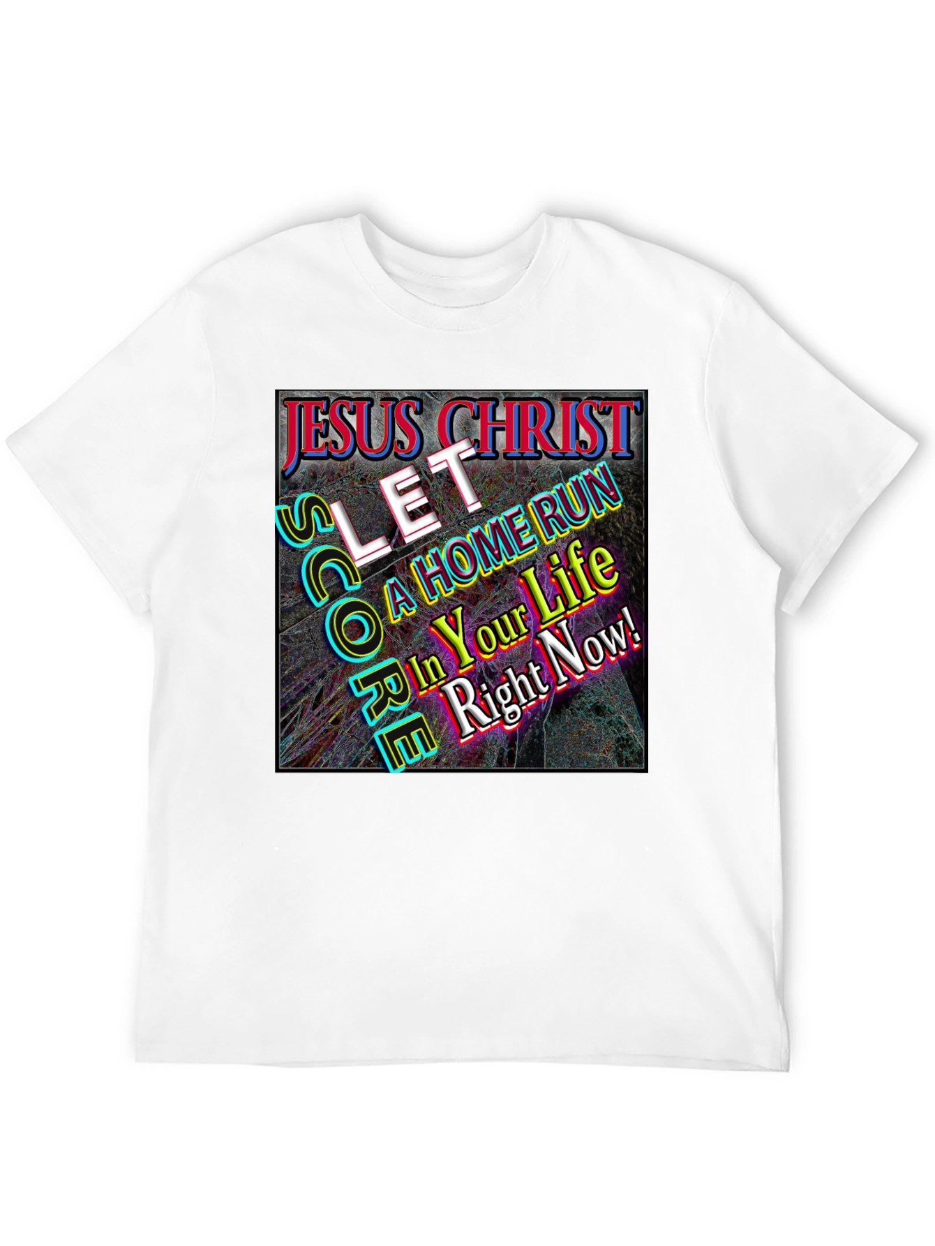 Black Jesus Christ Home Run Graphic Tee view 12