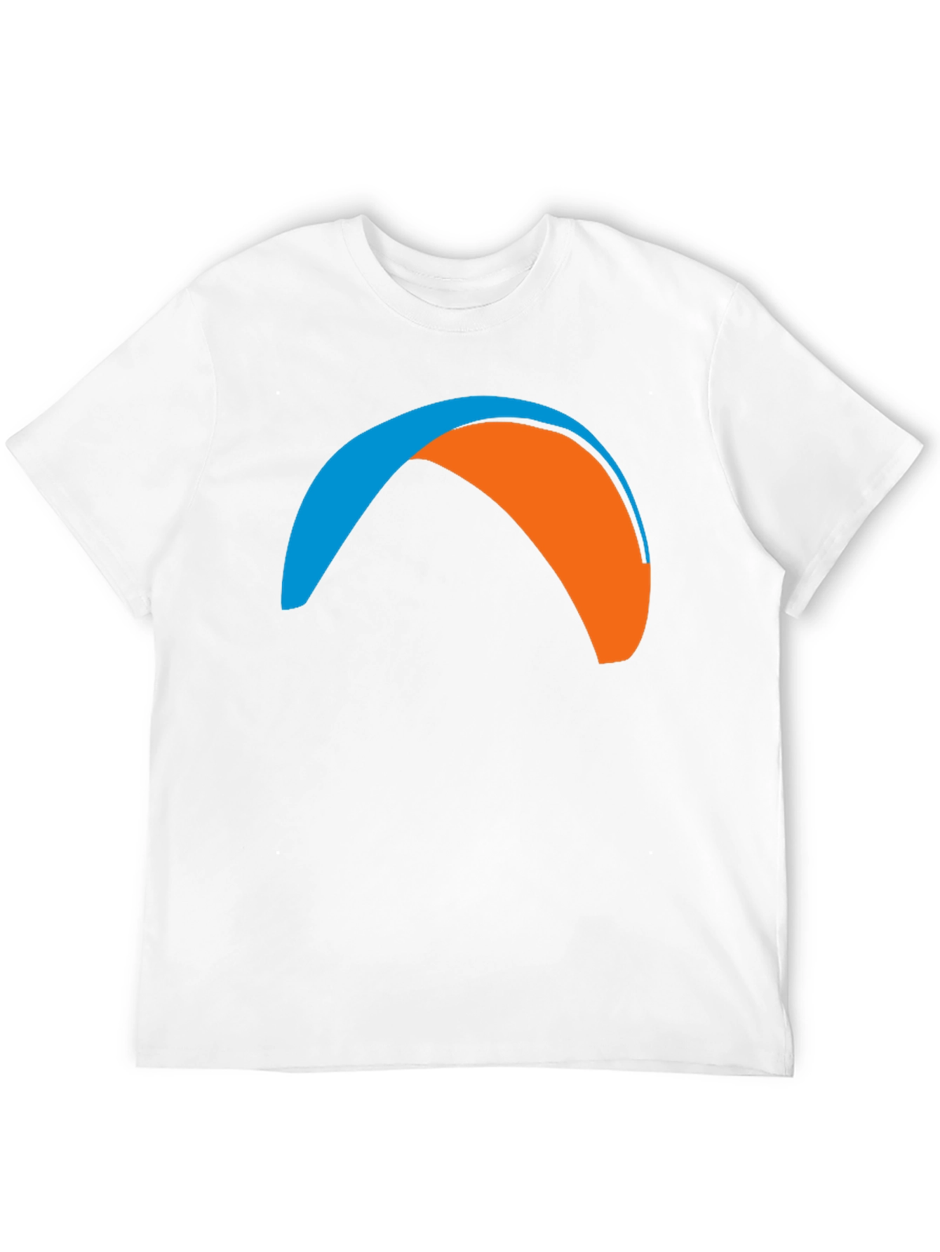 Black Paragliding Graphic Tee - Black Crew Neck T-Shirt view 12