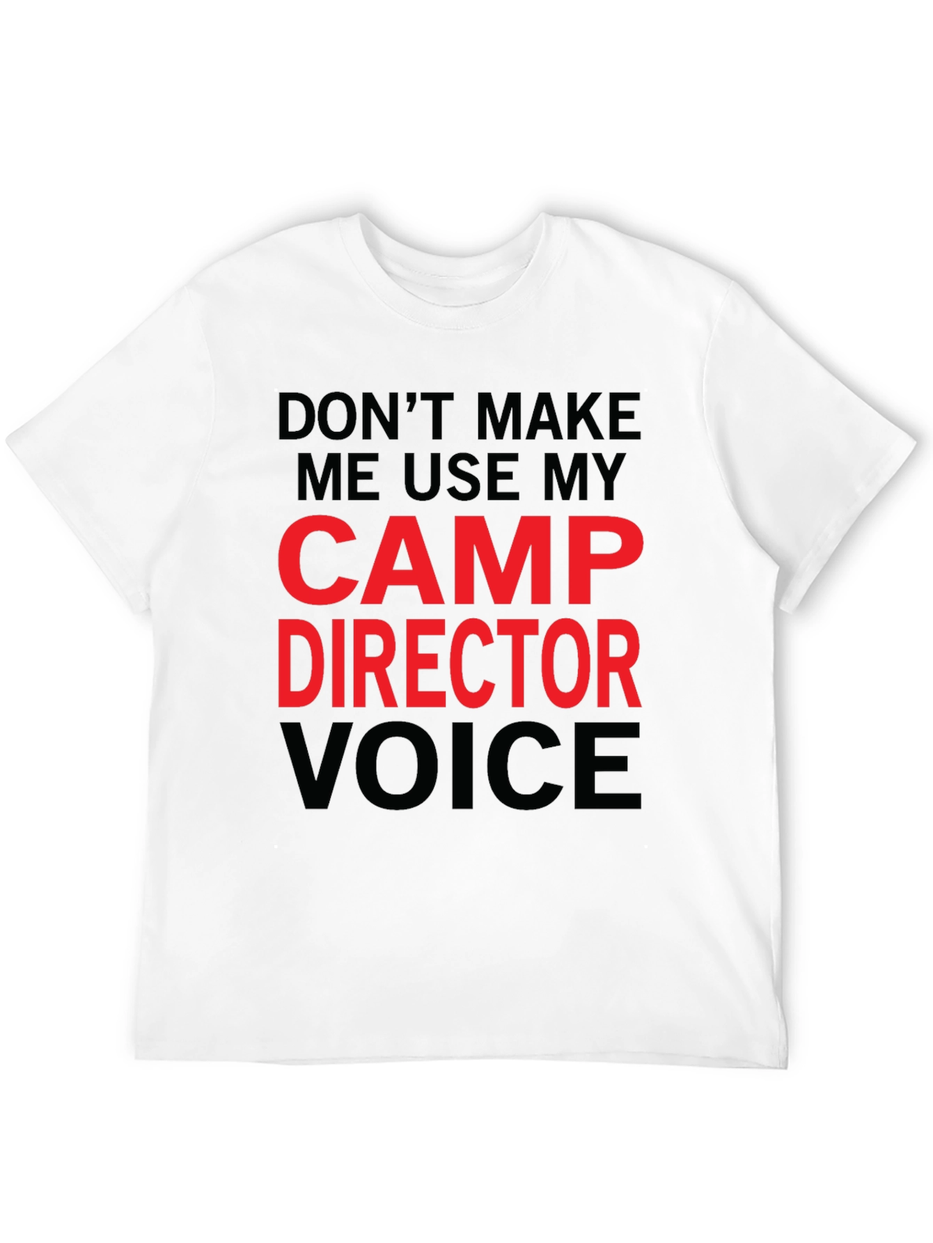 Black Camp Director T-Shirt - Funny Camping Gift view 12