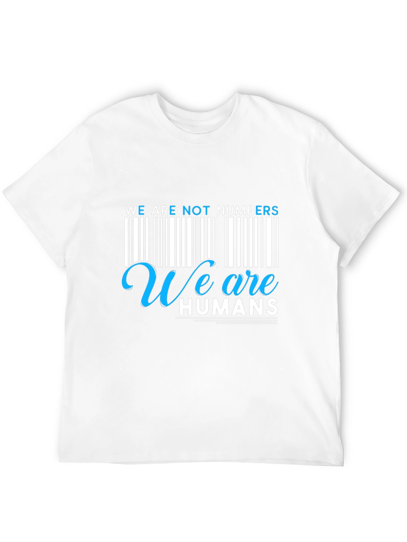 Black We Are Not Numbers, We Are Humans Graphic Tee view 12
