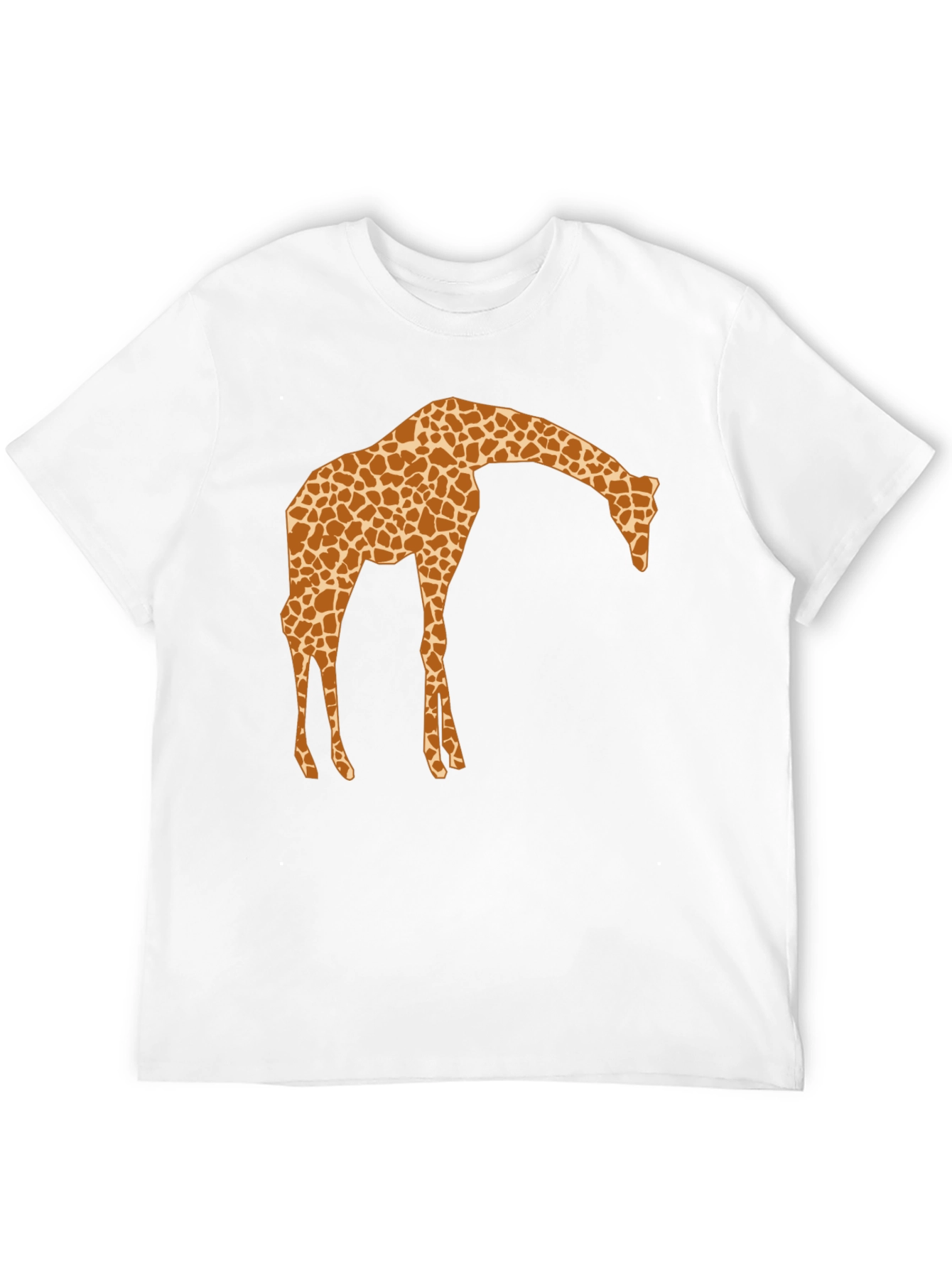 Black Giraffe Print Crew Neck T-Shirt view 12